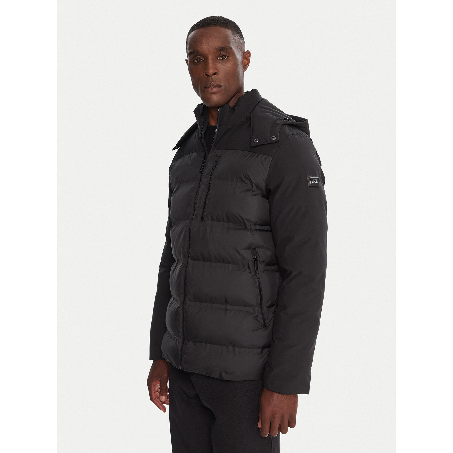 KARL LAGERFELD Winterjacke 505029 554596 Schwarz Regular Fit