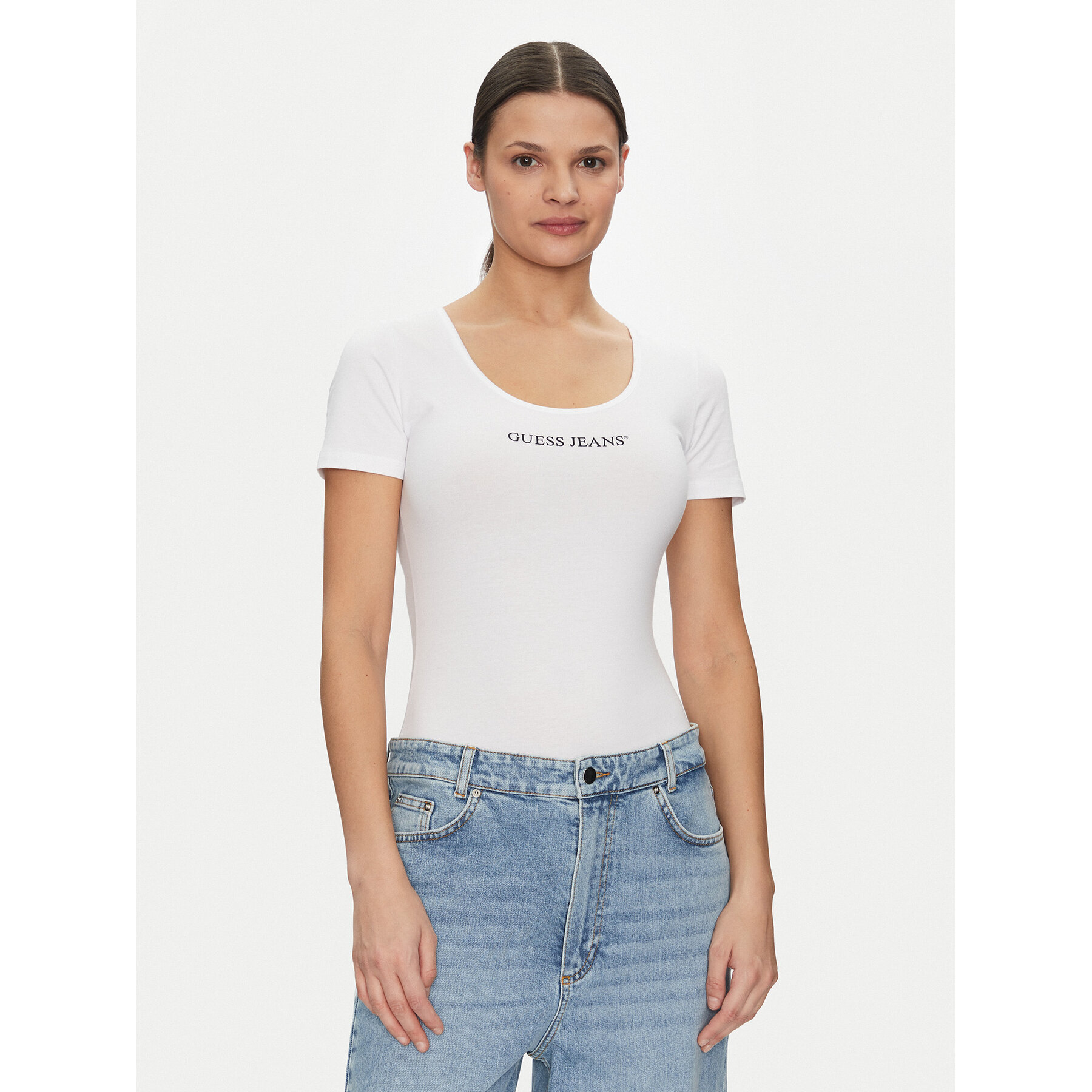 Guess Jeans Body W5GP25 J1314 Weiß Slim Fit