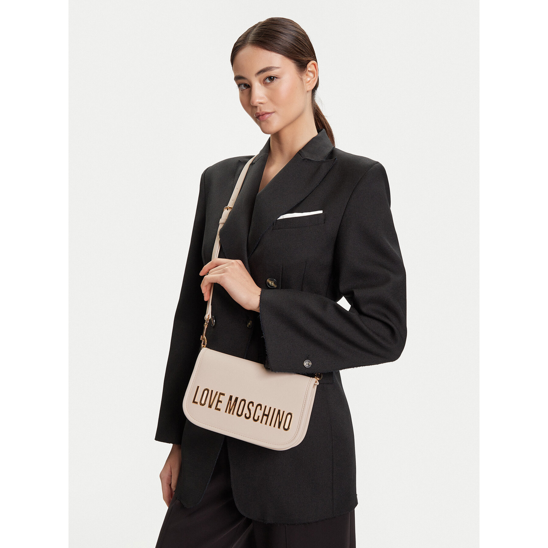 Geantă LOVE MOSCHINO JC4028PP1NKD0110 Bej