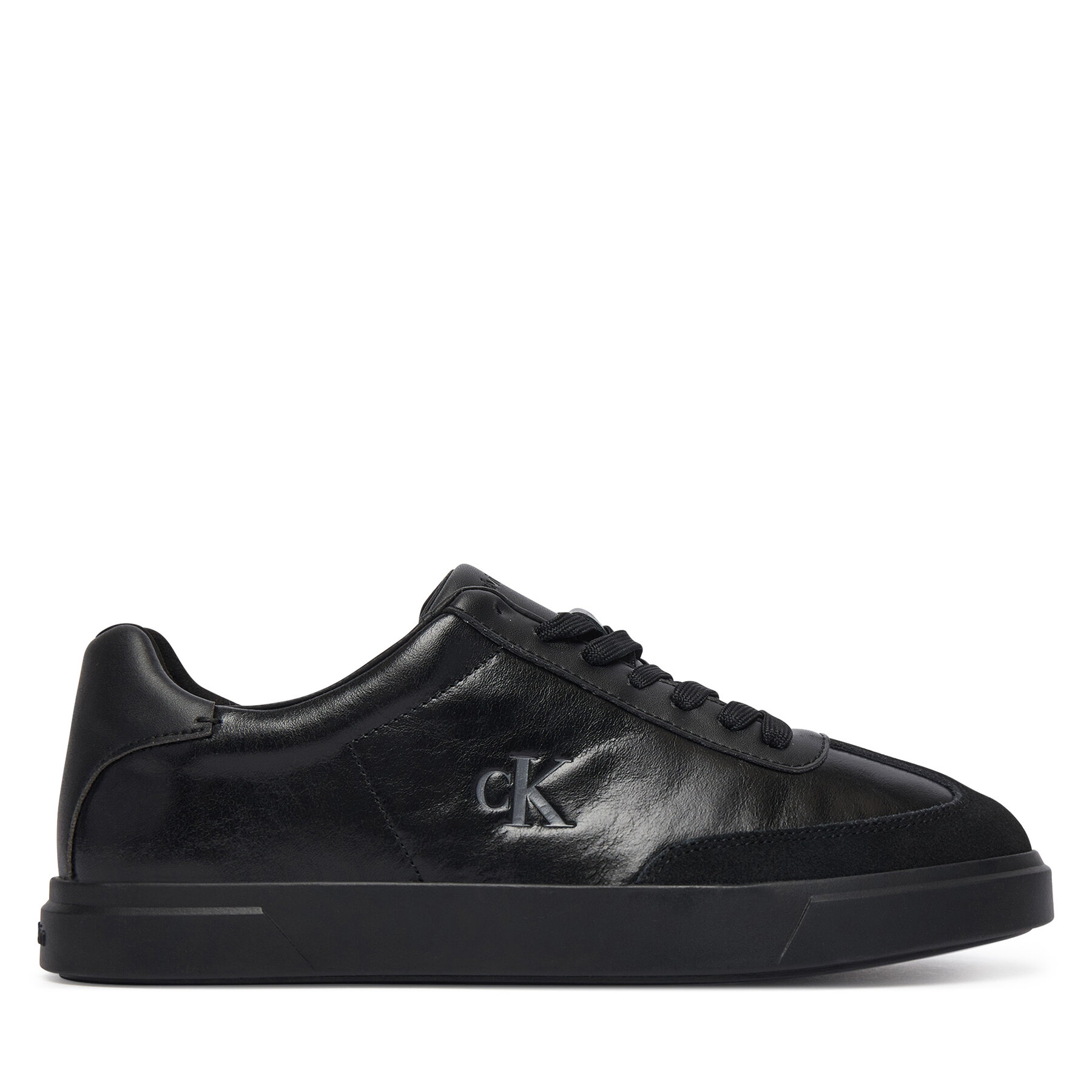 Tenisice Calvin Klein Low Pro Cups Wingt Text Lth Sue HW0HW03226 Crna