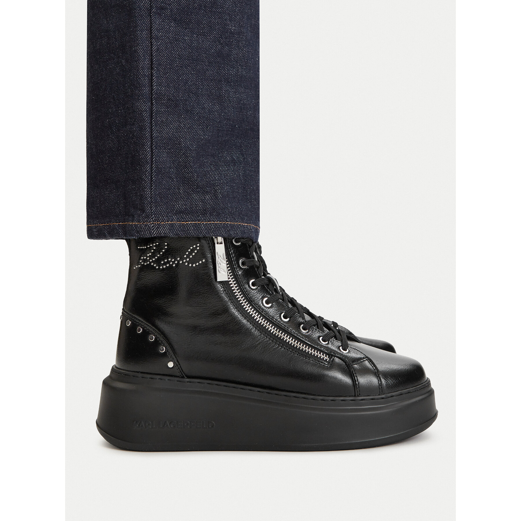 Sneakersy KARL LAGERFELD KL63534 Čierna