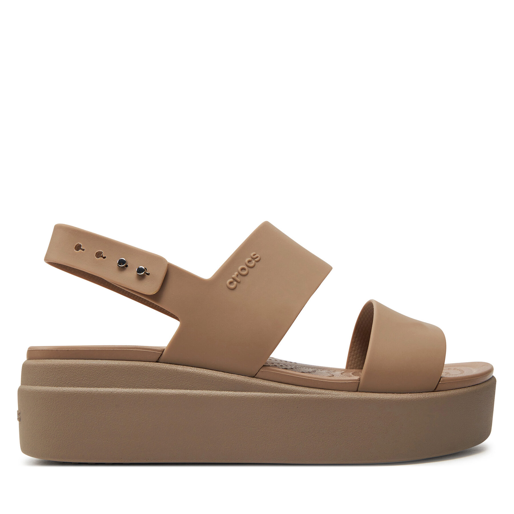 Szandál Crocs Brooklyn Low Wedge W 206453 Bézs