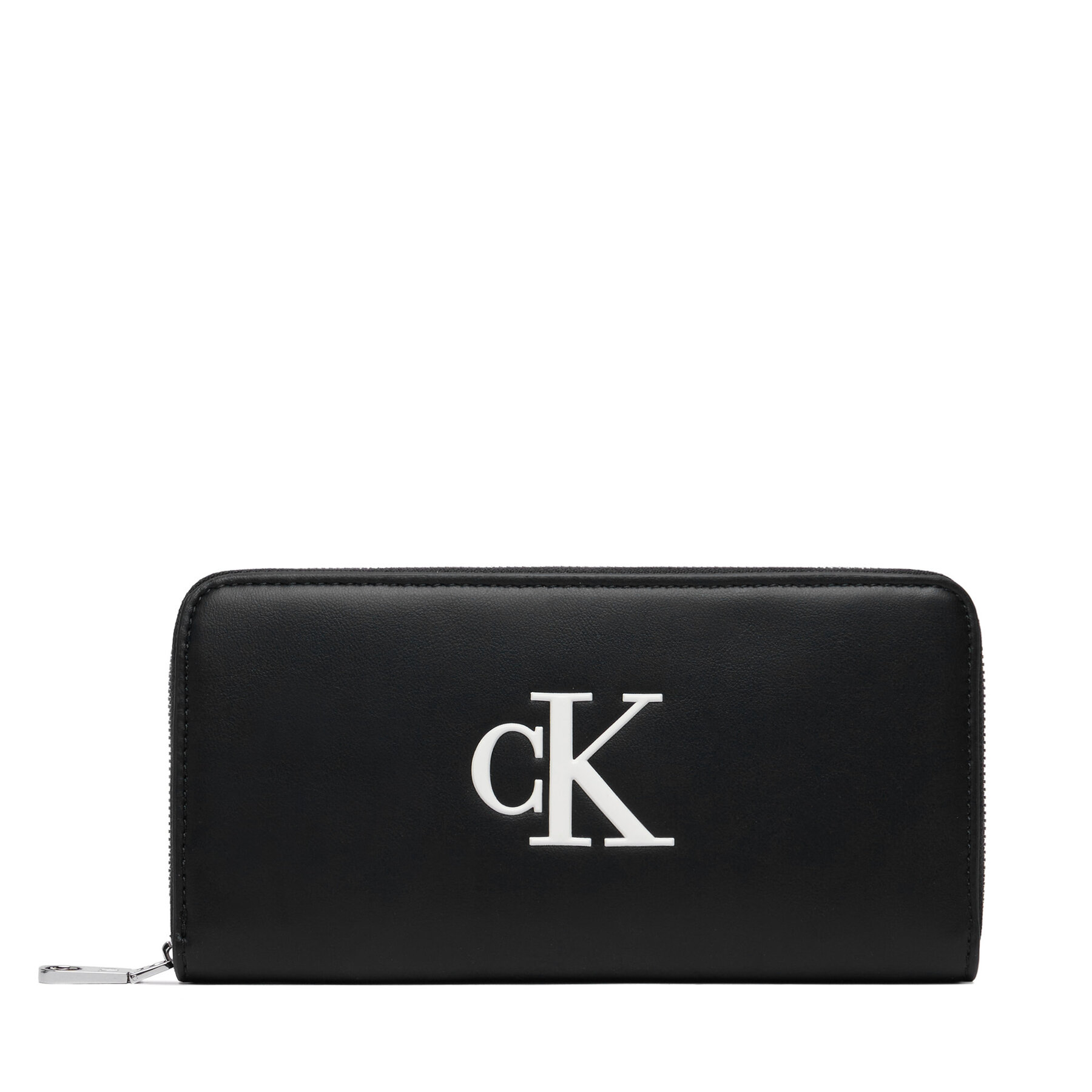 Novčanik Calvin Klein Bold Ck Long Zip Around LV04F1077G Crna