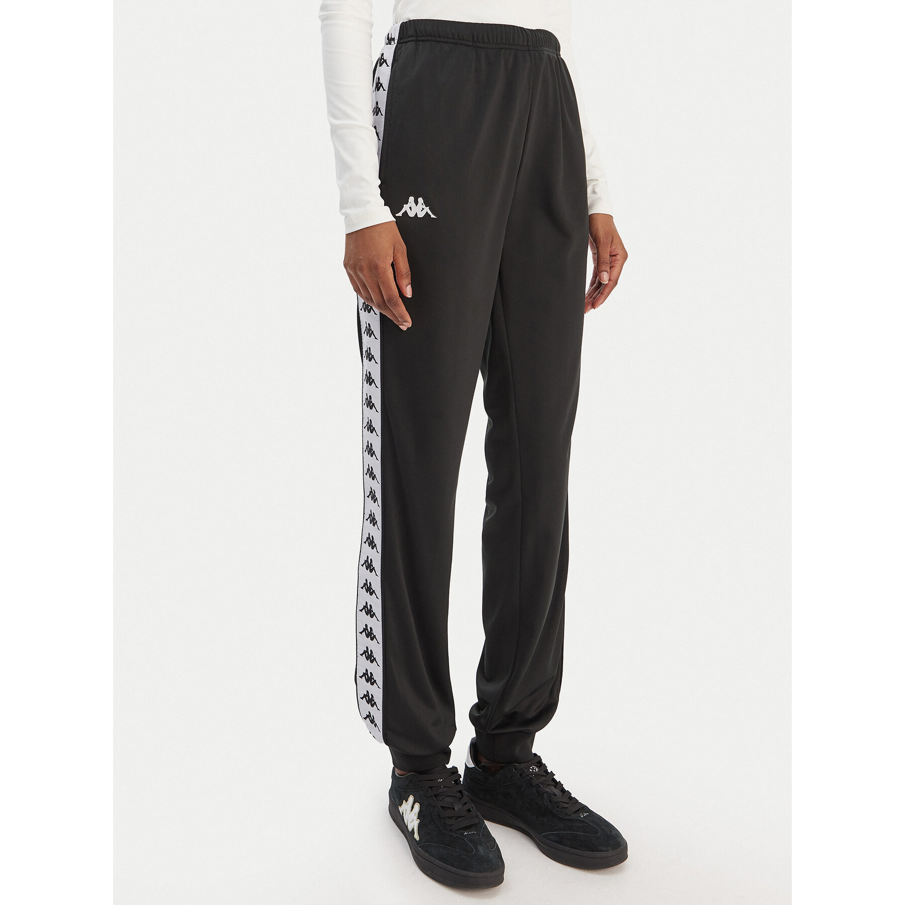 Kappa Παντελόνι φόρμας Banda Wrastoria 303R5K0 Μαύρο Slim Fit