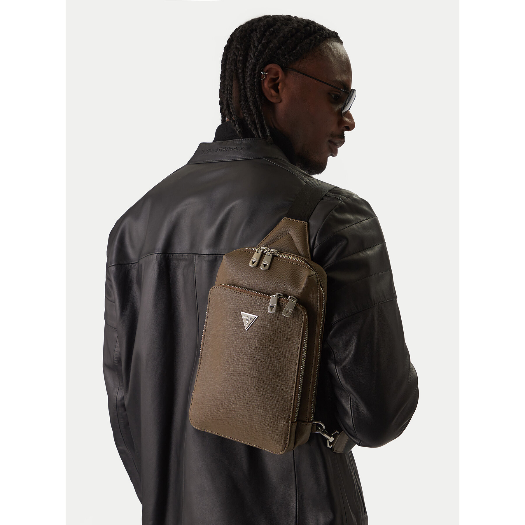 Guess Τσαντάκι Guess HMMISA P5226 Καφέ