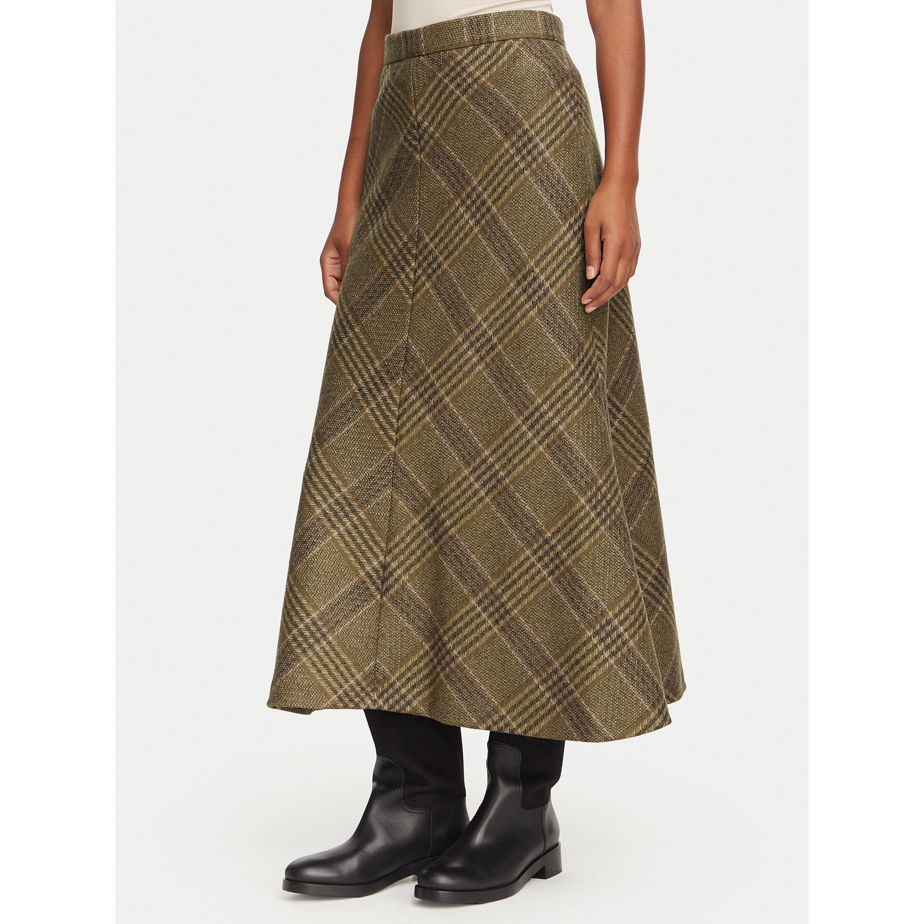 Luisa Spagnoli Midirock Francobollo 543483 Hellbraun Regular Fit
