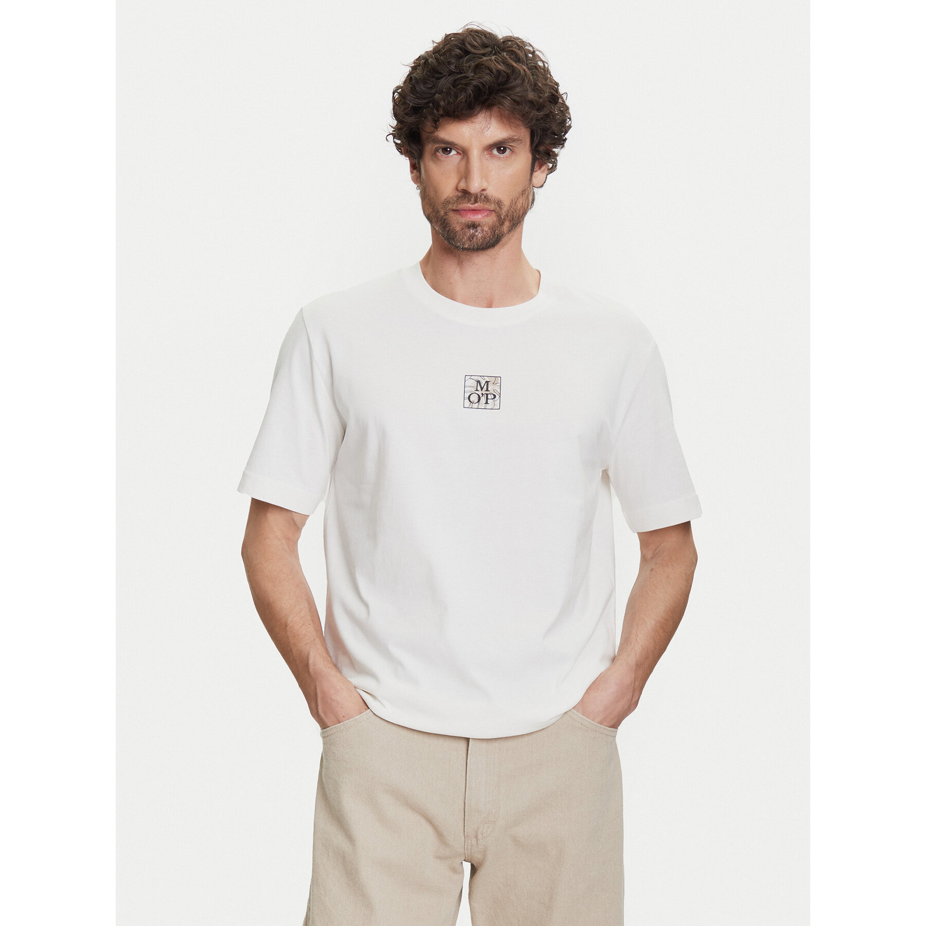 Marc O'Polo T-Shirt 524 2012 51298 Λευκό Regular Fit