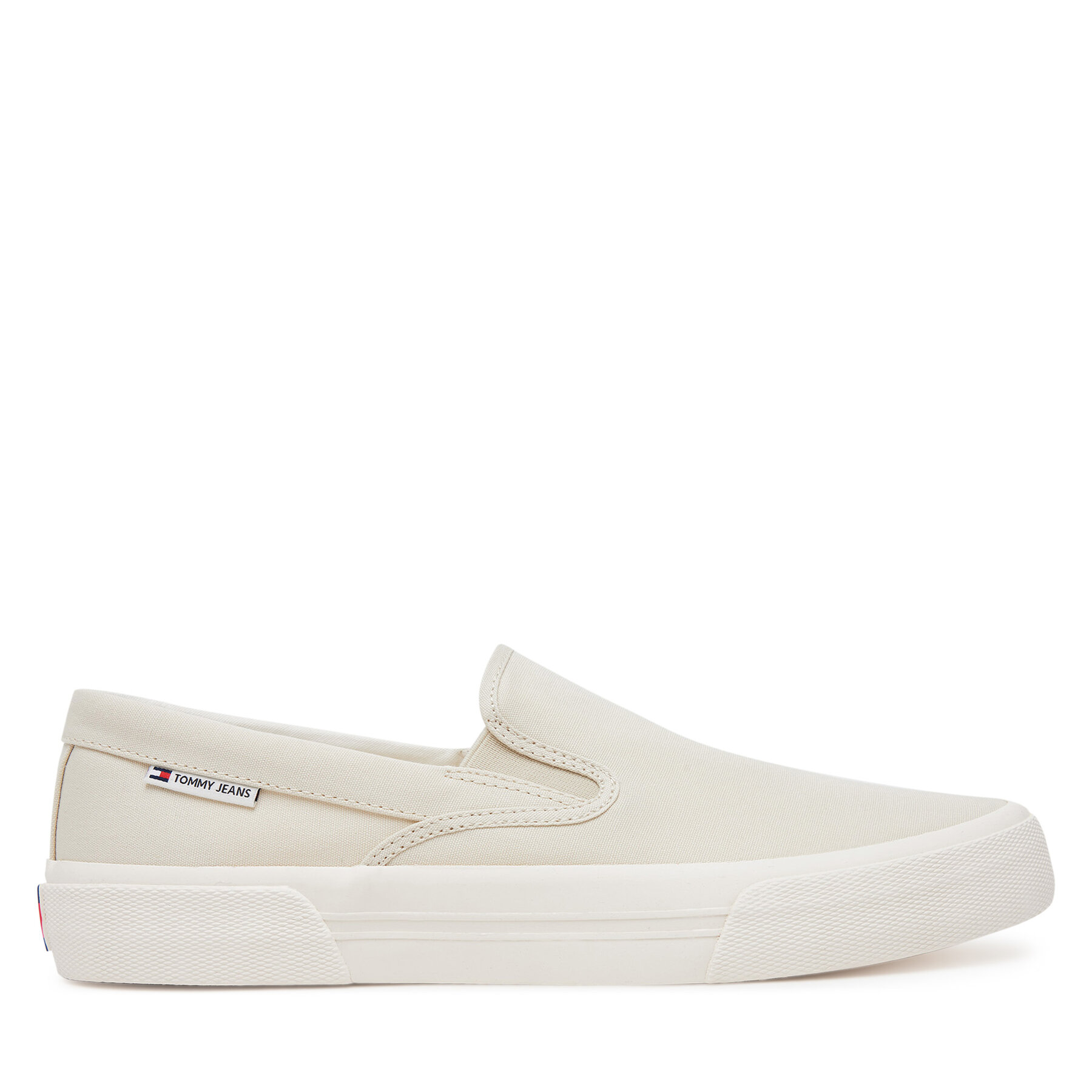 Uomo Scarpe sportive Tommy Jeans, Taglia 46, Beige, Slip On Canvas Color EM0EM01544, taglia : 46
