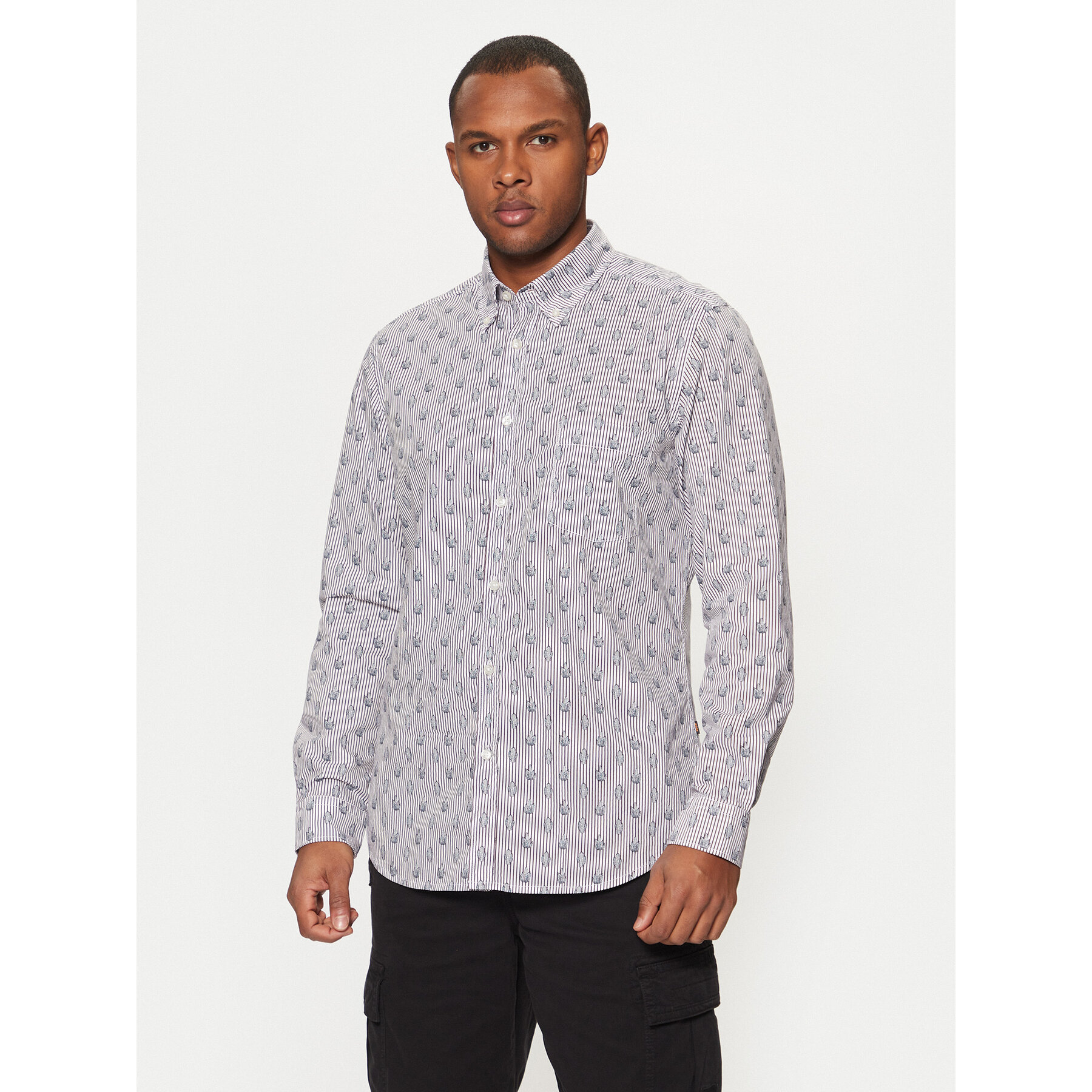 BOSS Hemd Rickert 50530835 Weiß Regular Fit