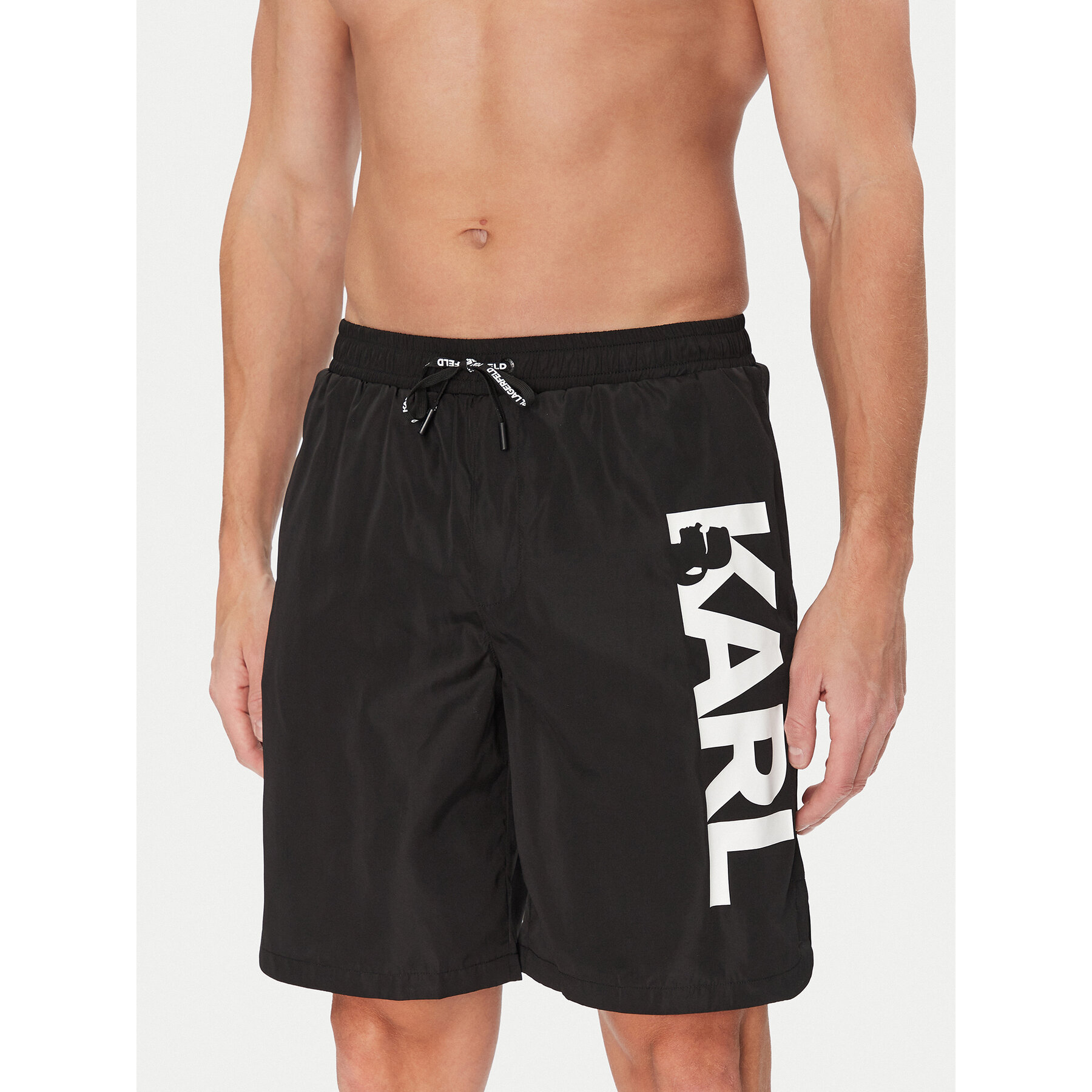 KARL LAGERFELD Badeshorts A1M46009 Schwarz Regular Fit