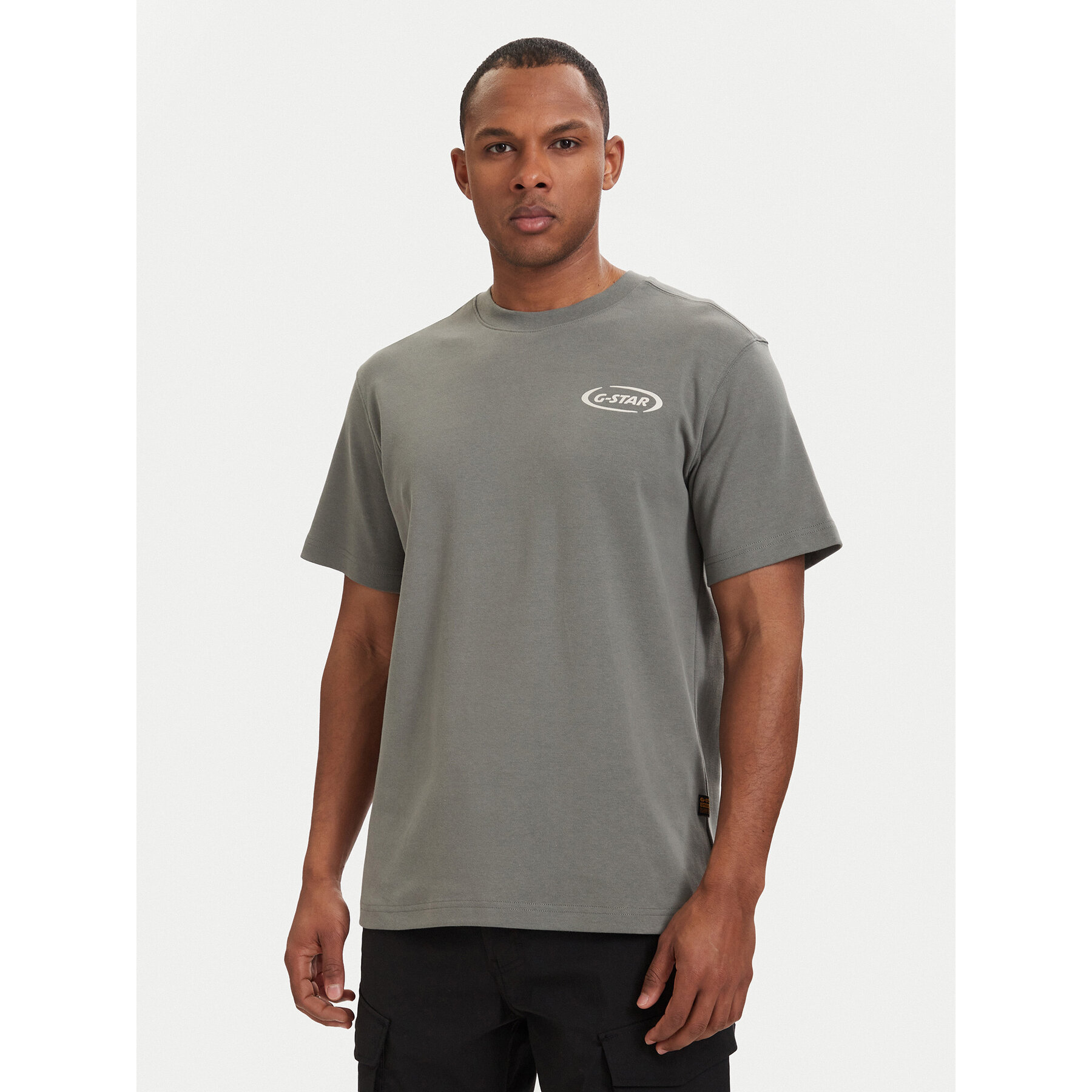 G-Star Raw T-Shirt 90s Logo D28921-D976 Dunkelgrün Regular Fit