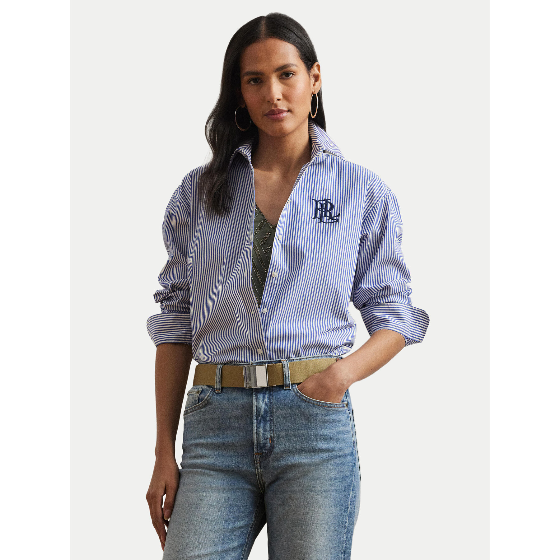 LAUREN RALPH LAUREN Hemd 200932539001 Blau Relaxed Fit