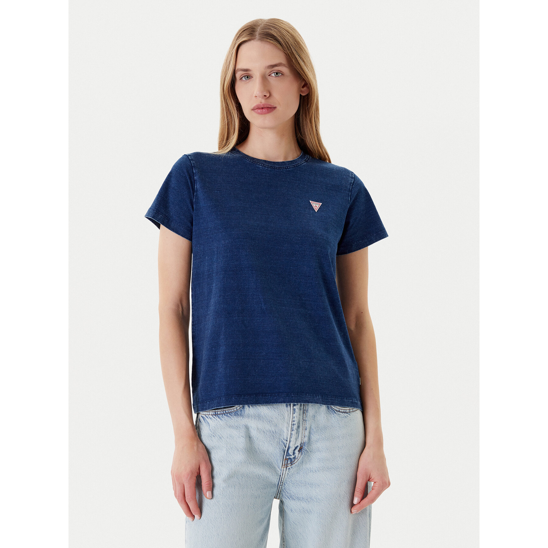 Guess Jeans T-Shirt W5YI22 KCTL1 Σκούρο μπλε Regular Fit