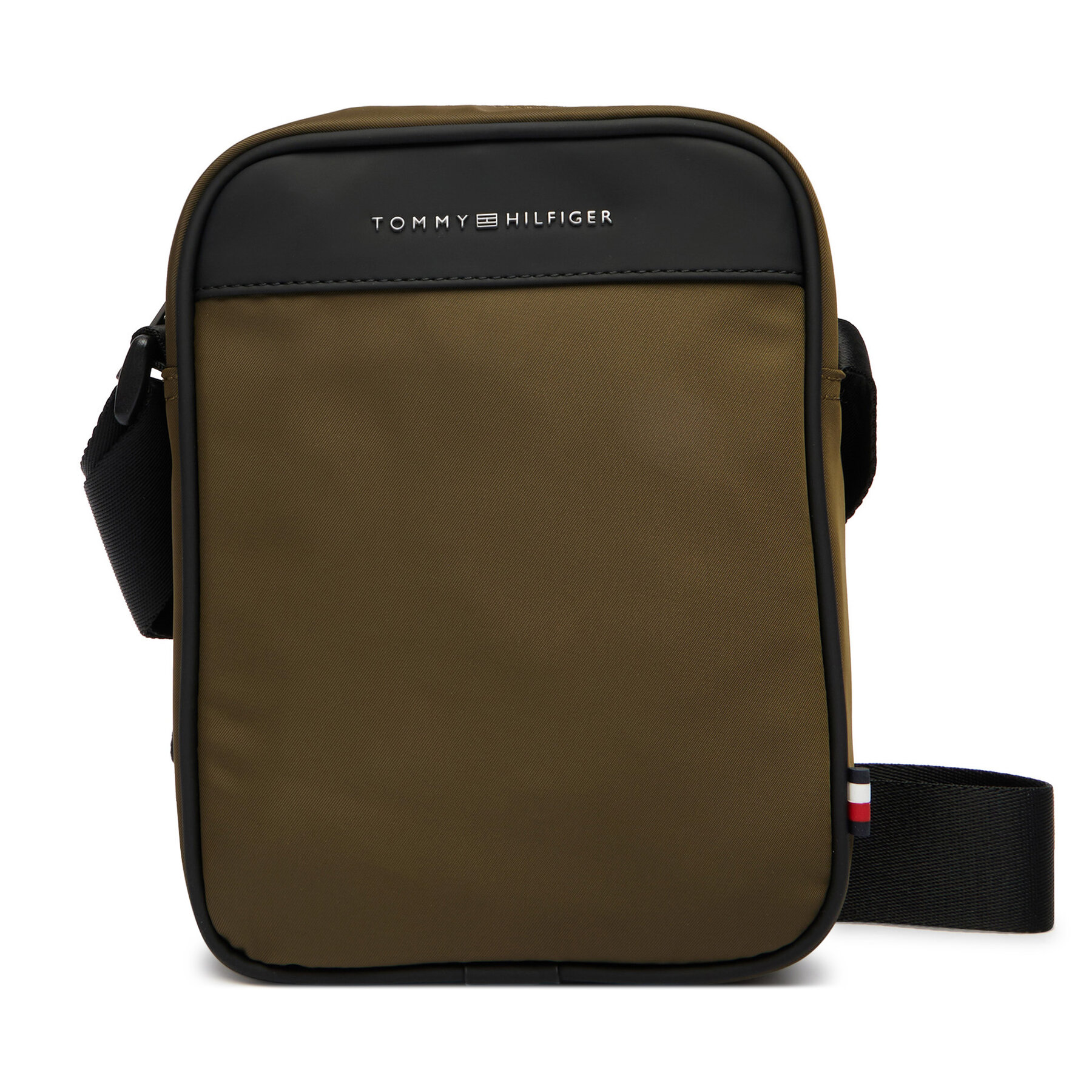 Geantă crossover Tommy Hilfiger Th Repreve Mini Reporter AM0AM14150 Verde