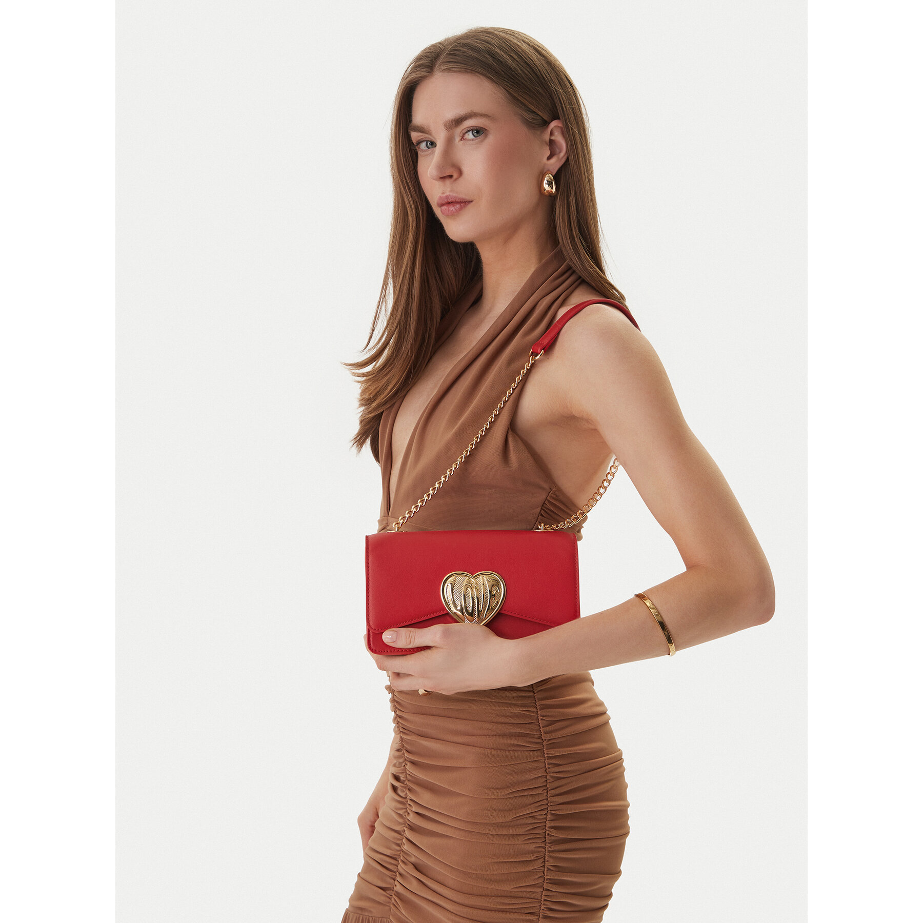 Geantă LOVE MOSCHINO JC4147PP1OL1650A Roșu