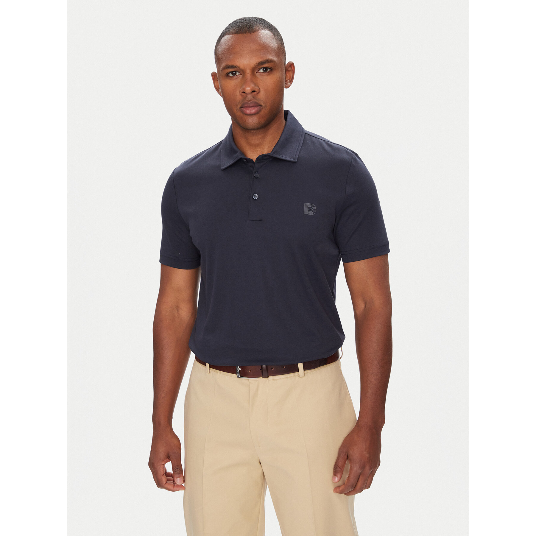 Baldessarini Polo B4 10044.5190 Blu scuro Regular Fit