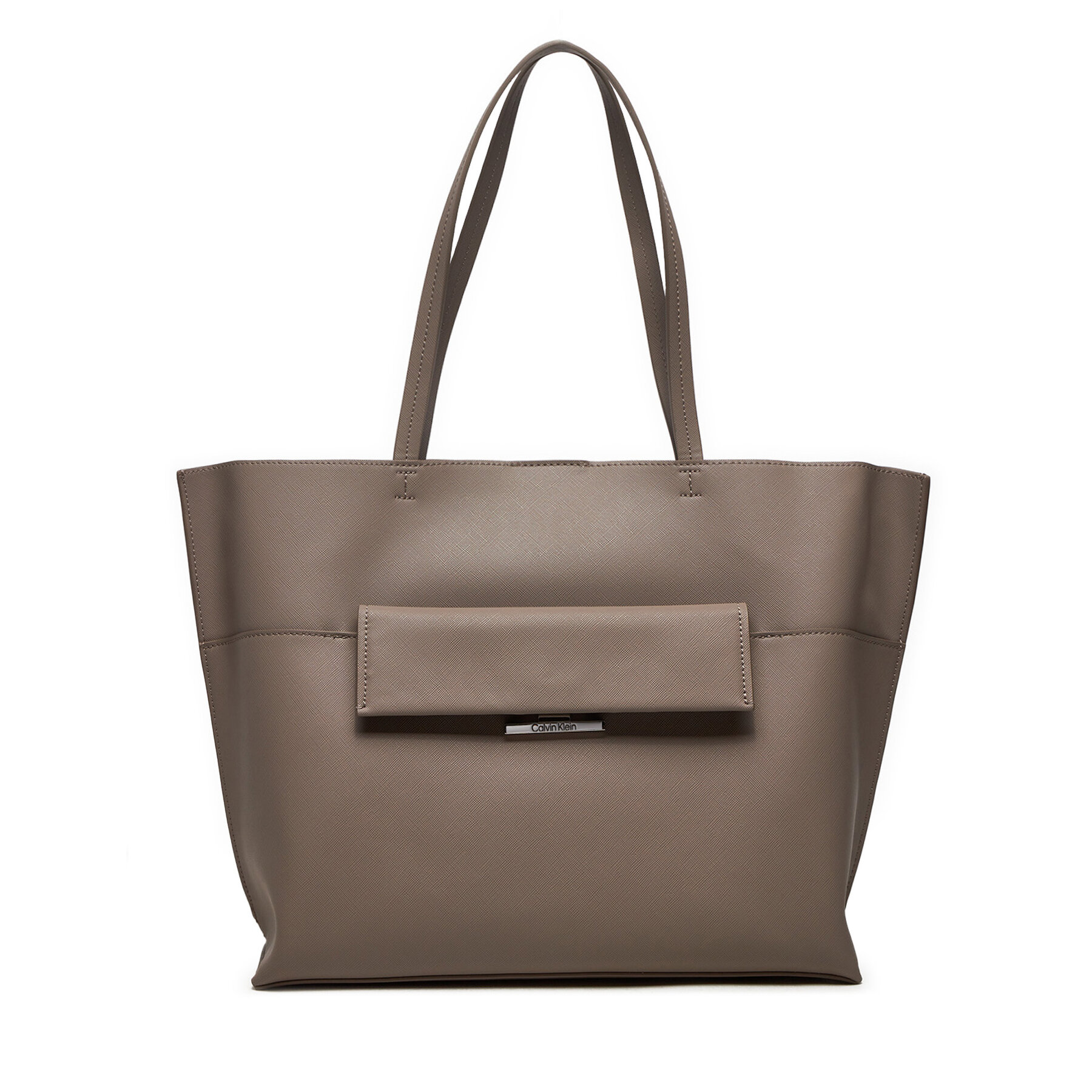 Geantă Calvin Klein Linear K60K612556 Bej