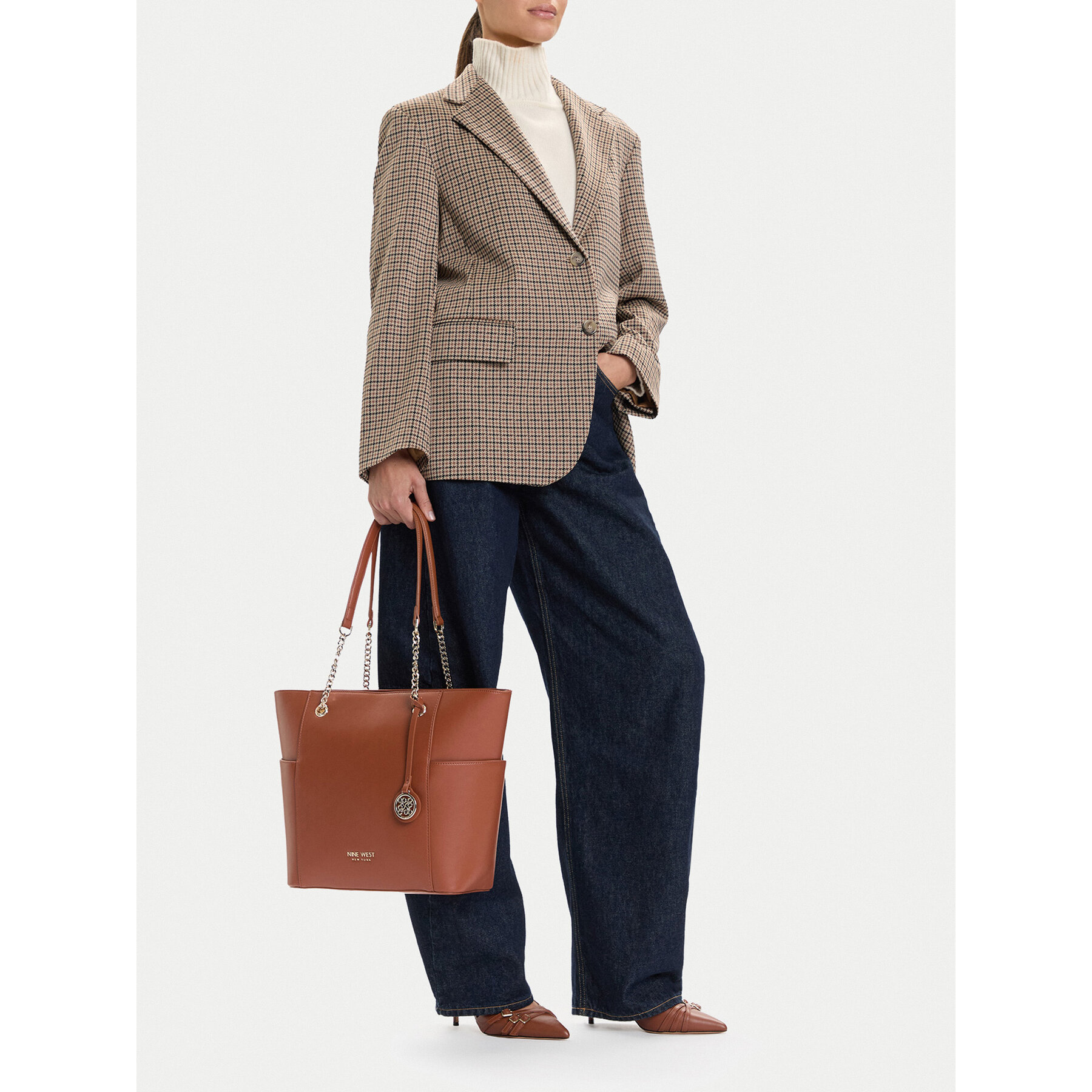 Τσάντα Nine West CEO-NEBRASKA-LDA8208 Καφέ