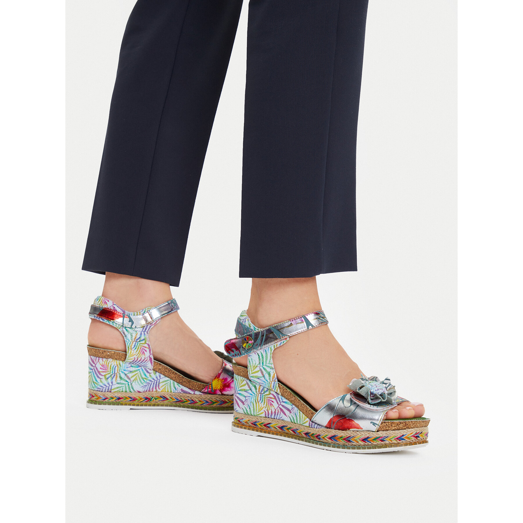 Espadrile Laura Vita Hacdeo 09 Srebrna