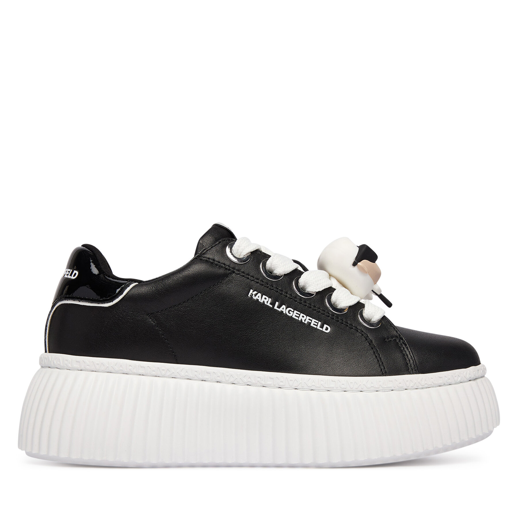 Sneakersy KARL LAGERFELD Kreeper Lo KL42336T Čierna