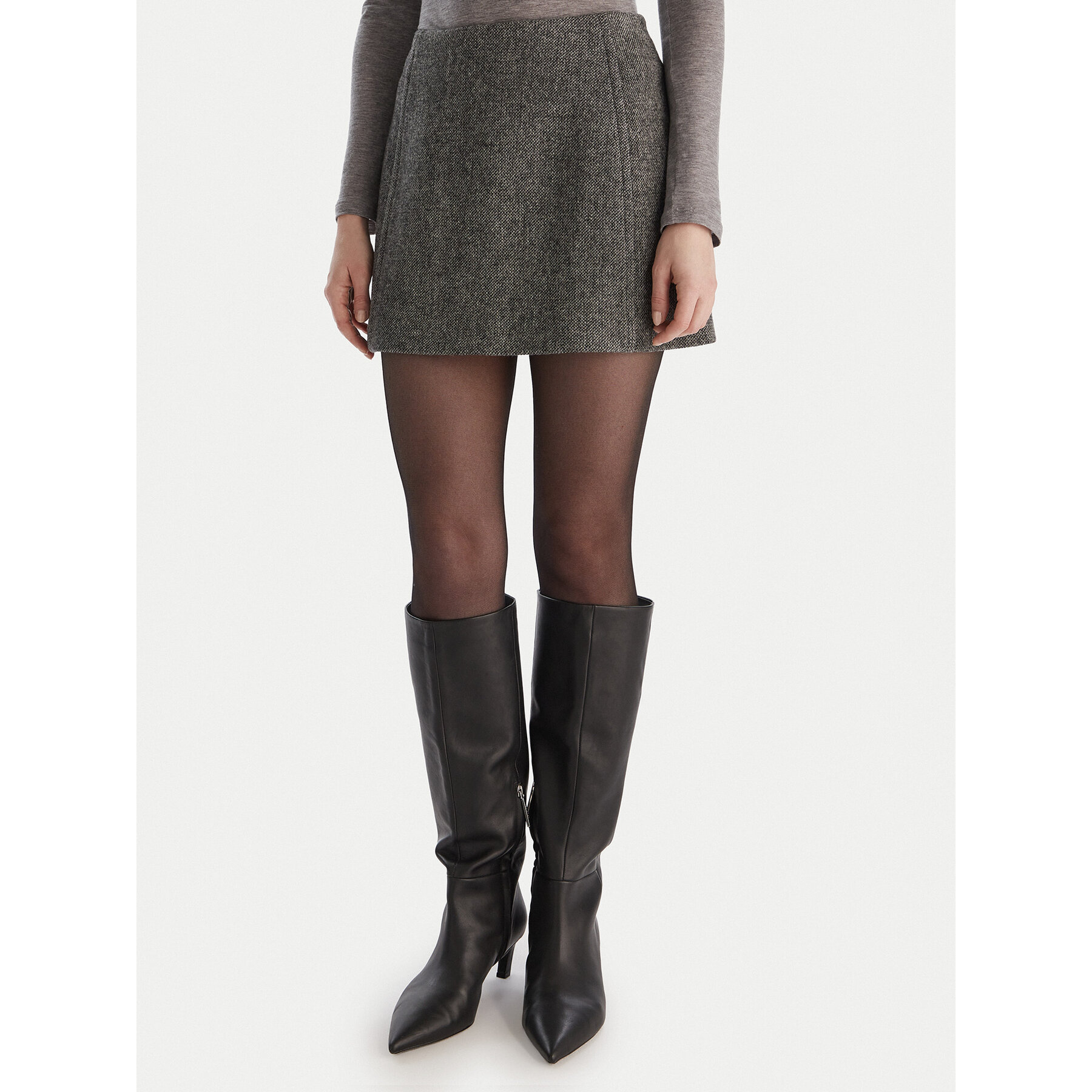 MAX&Co. Minirock Ozone 2526106104200 Grau Regular Fit