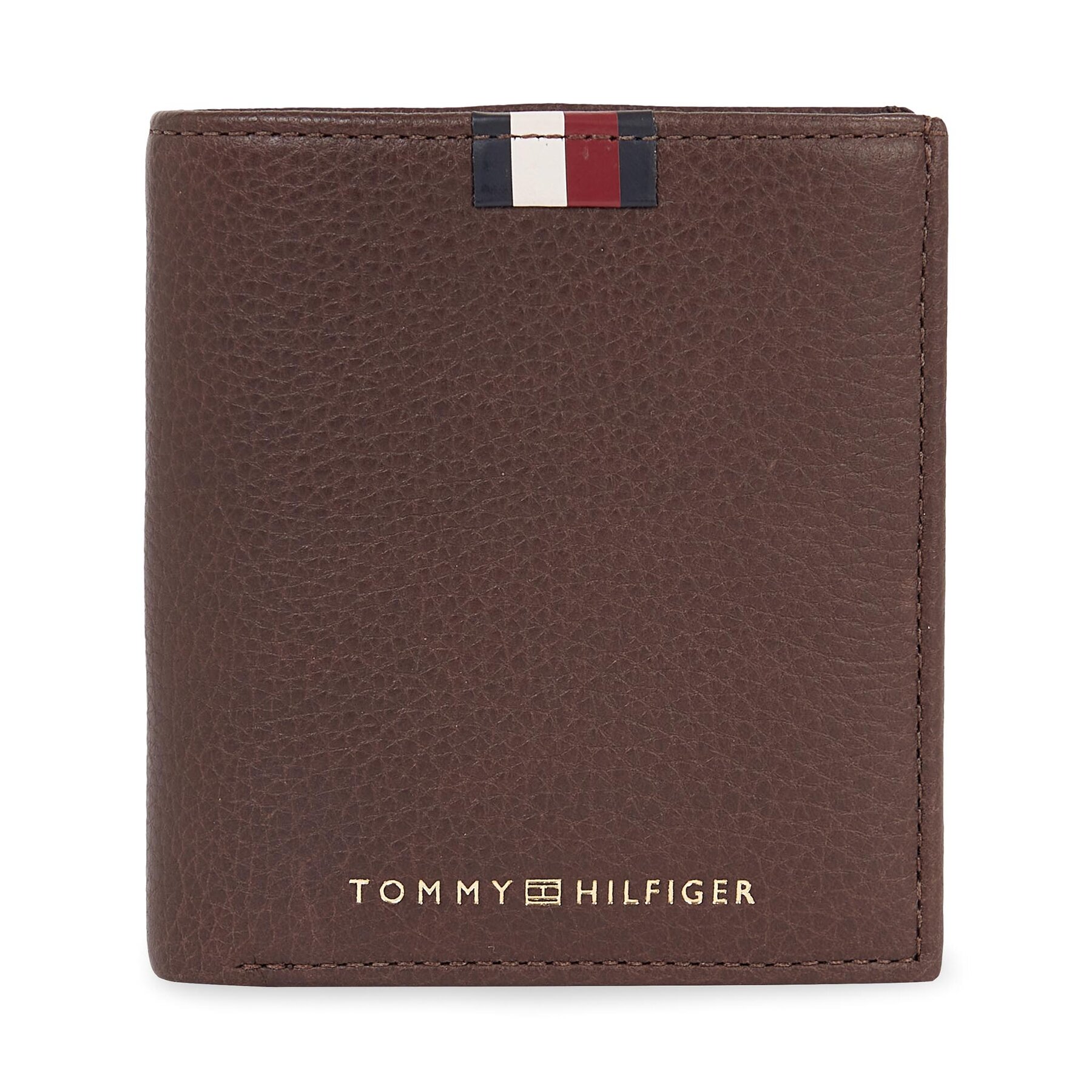 Tommy Hilfiger Ανδρικό Πορτοφόλι Tommy Hilfiger Th Corp Leather Trifold AM0AM11597 Καφέ