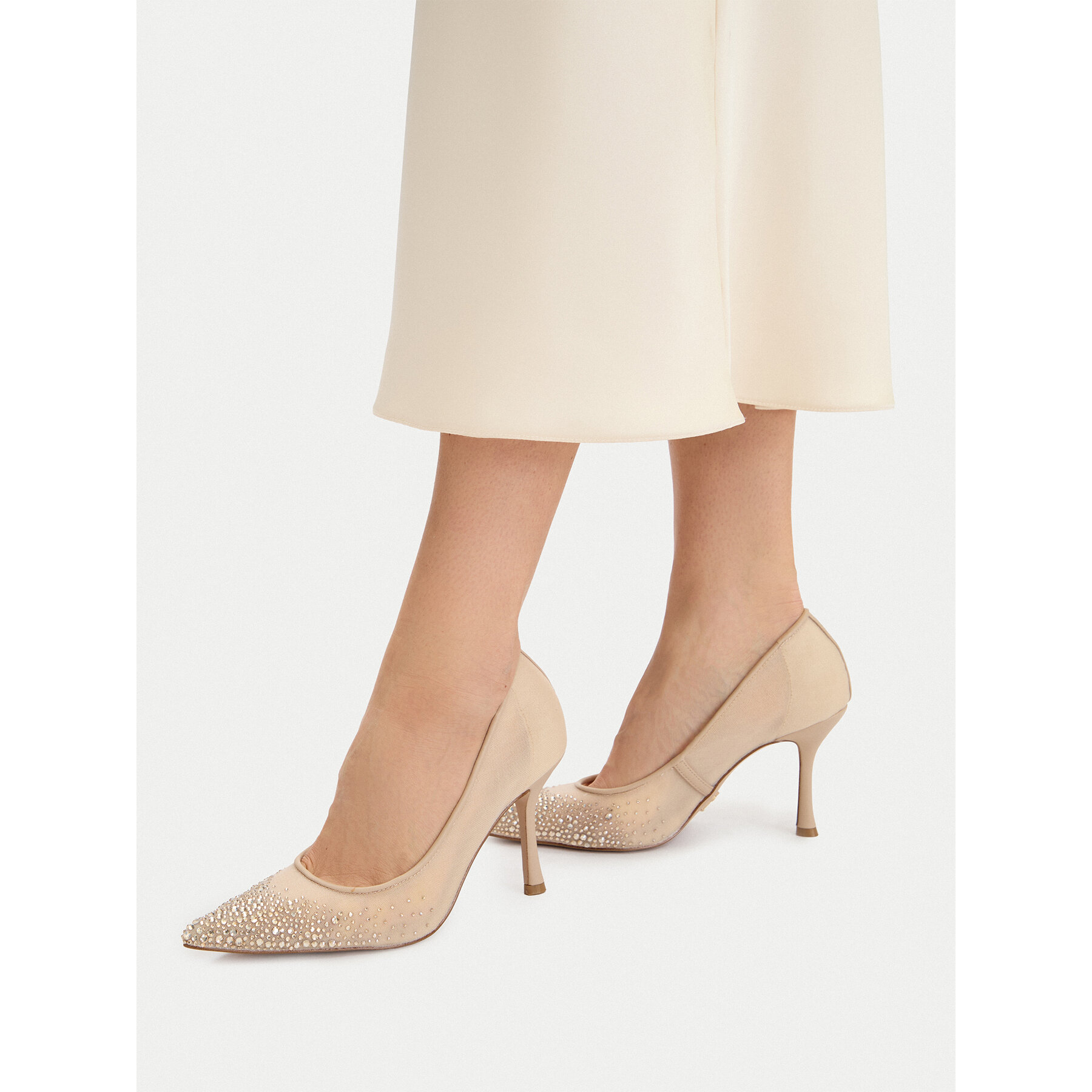 Pantofi cu toc subțire Steve Madden 11003845 Auriu