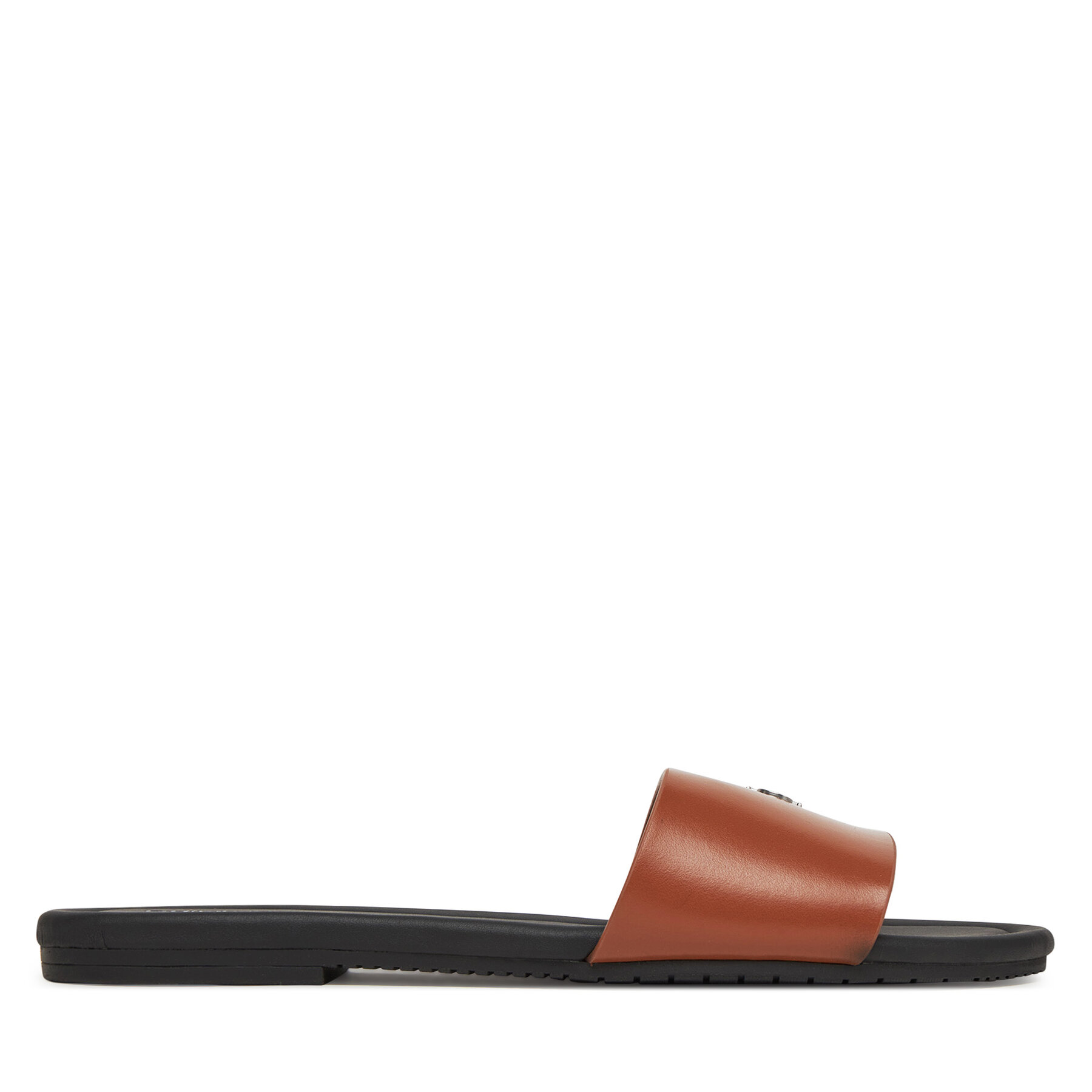 Чехли Calvin Klein Jeans Flat Sandal Slide Mg YW0YW01697 Кафяв