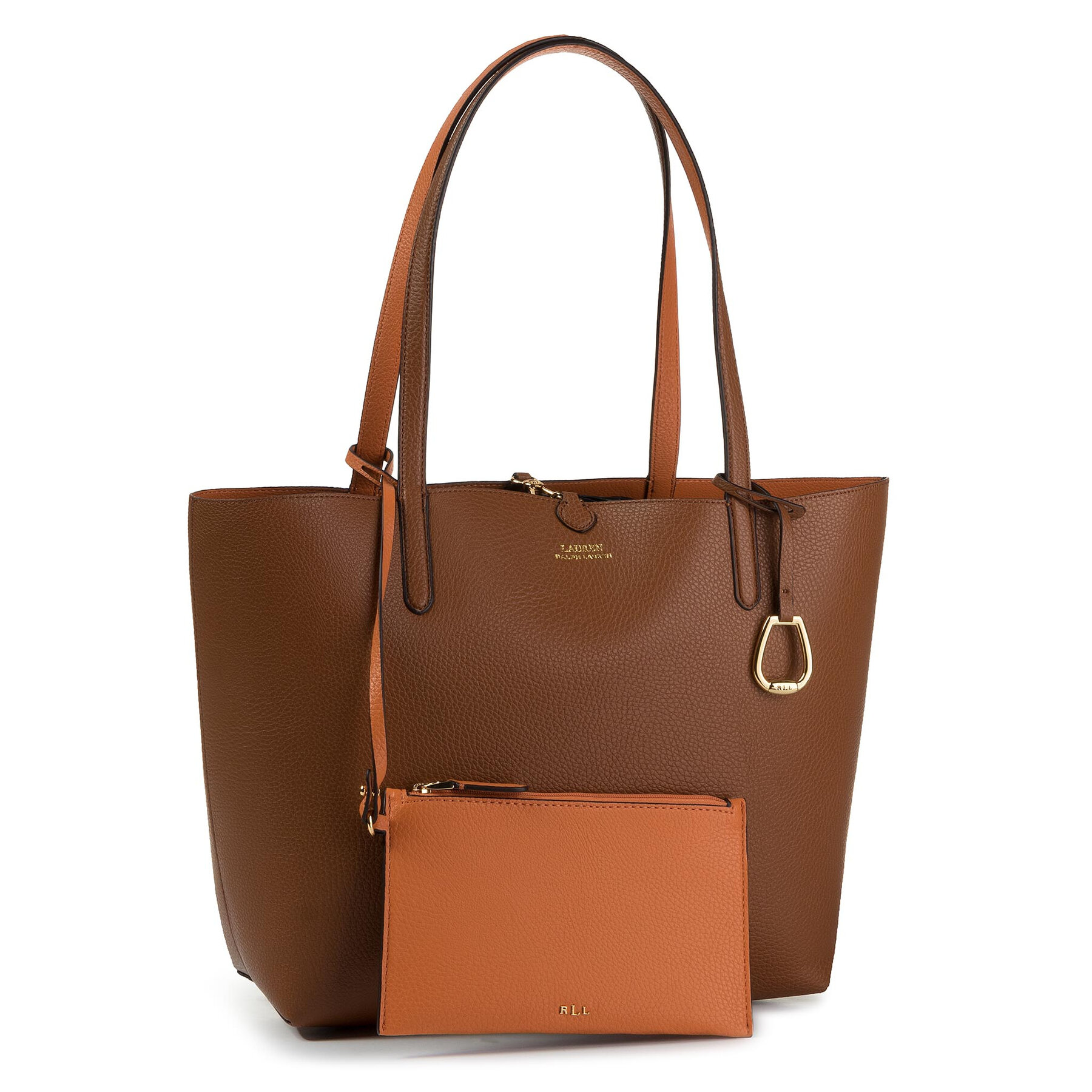 Дамска чанта LAUREN RALPH LAUREN Rvrsble Tote 431795329002 Кафяв