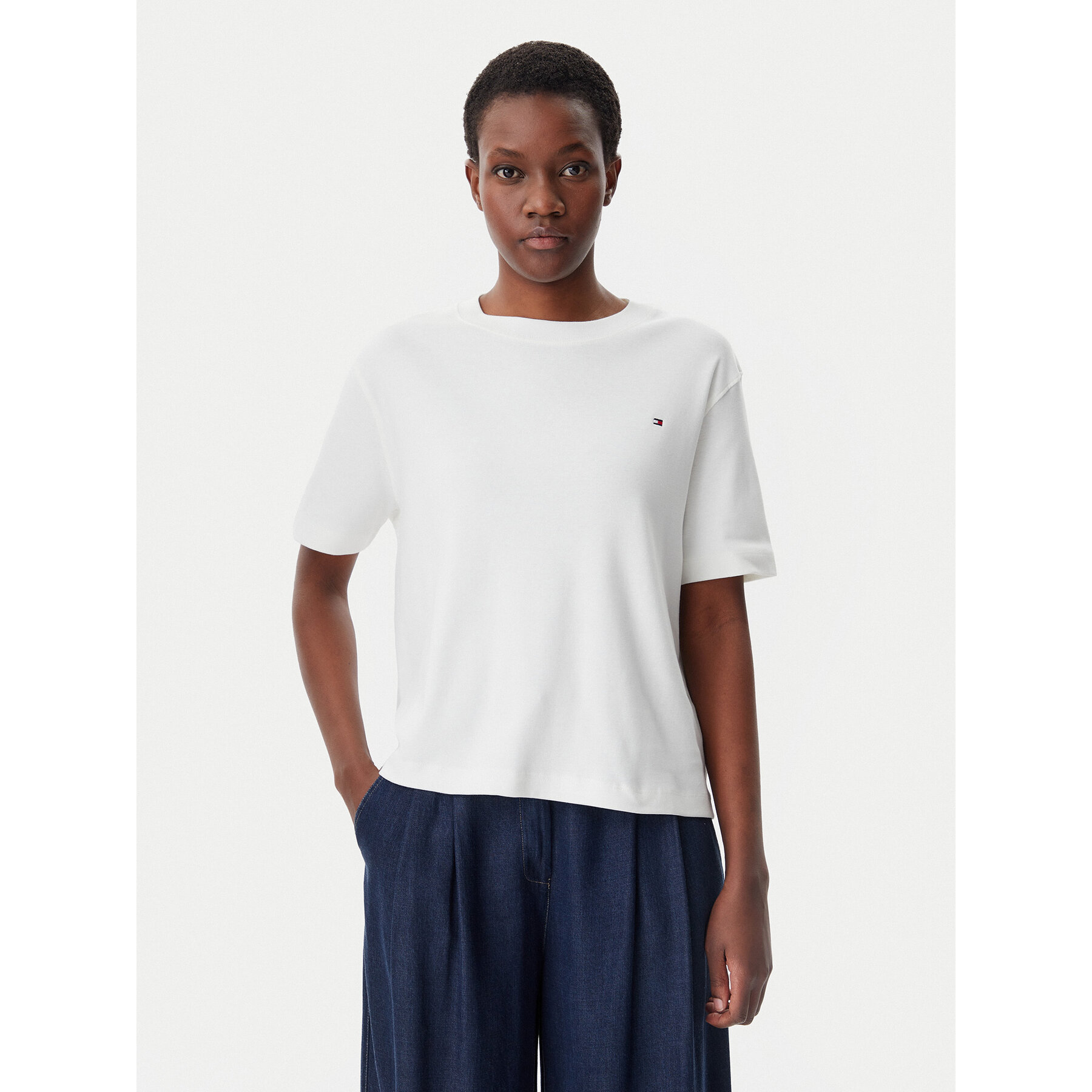 Tommy Hilfiger Póló Modern Cody WW0WW46158 Ekru Relaxed Fit