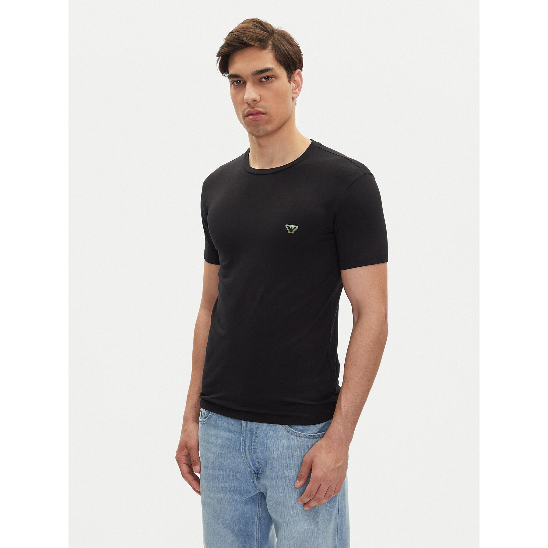 Emporio Armani Underwear Póló EM000379 AF10784 UC001 Fekete Slim Fit