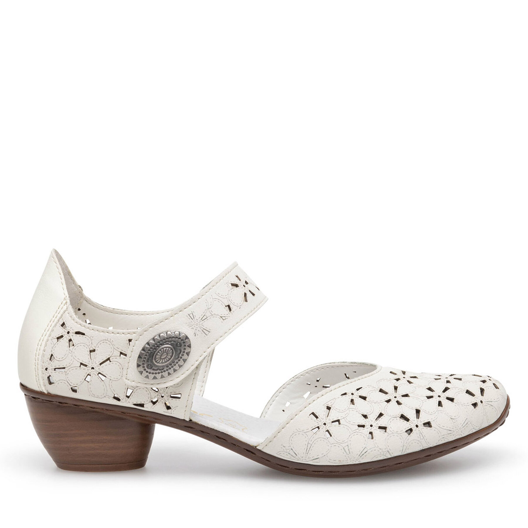 Pantofi Rieker 43786-80 Alb