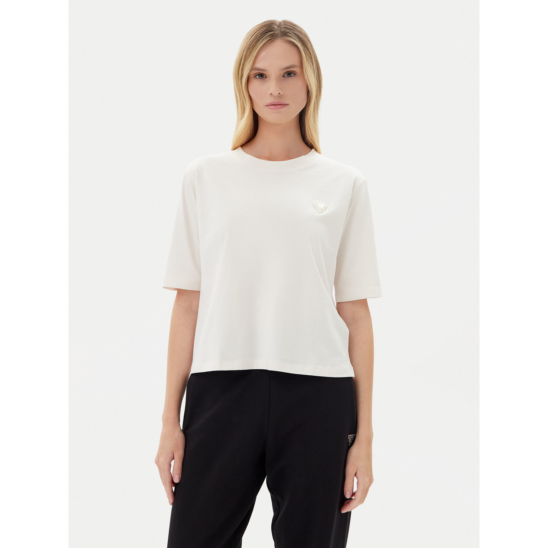 Guess T-Shirt V4BI21 I3Z14 Εκρού Relaxed Fit