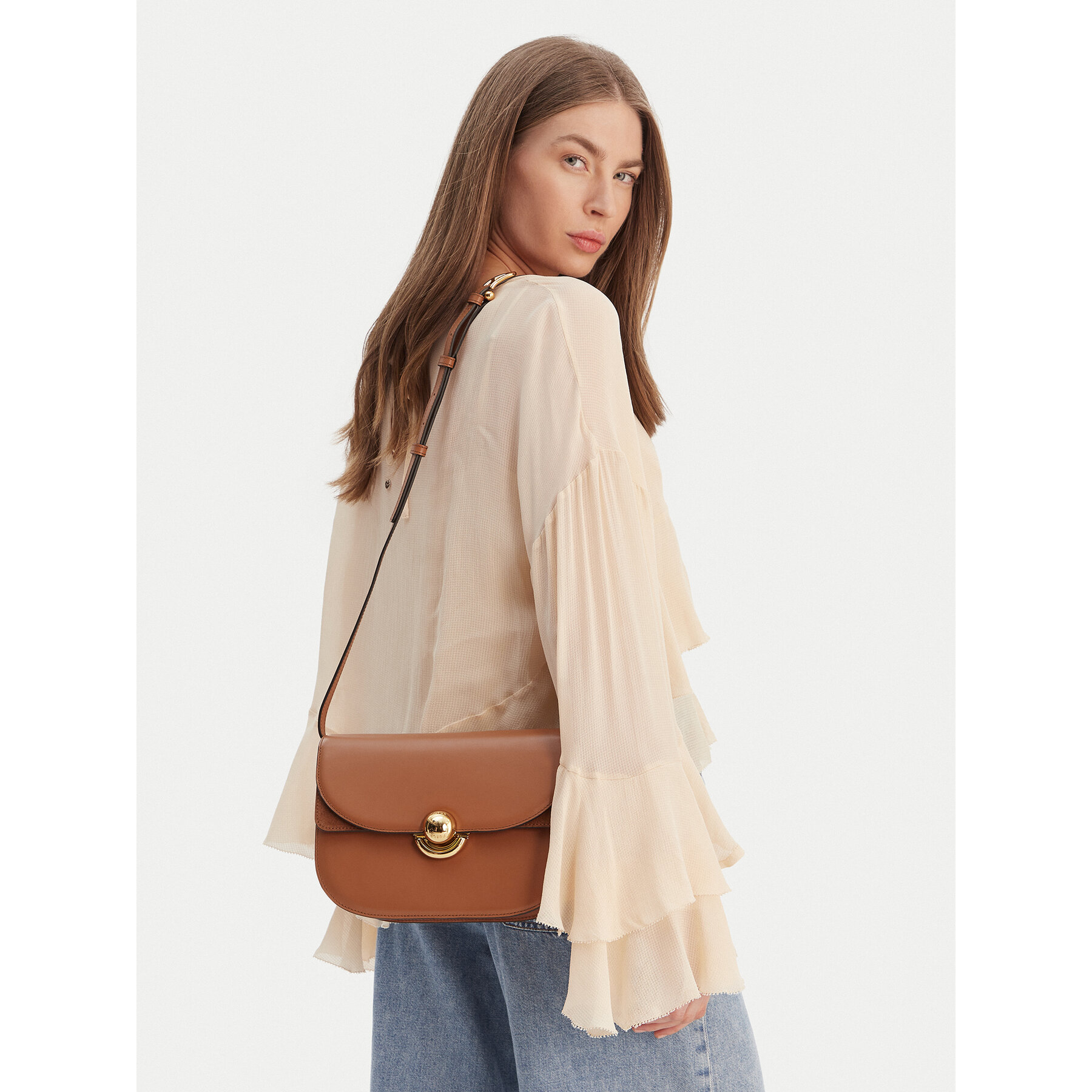 Geantă Furla Sfera S WB01355 BX0428 BG RY000 Maro