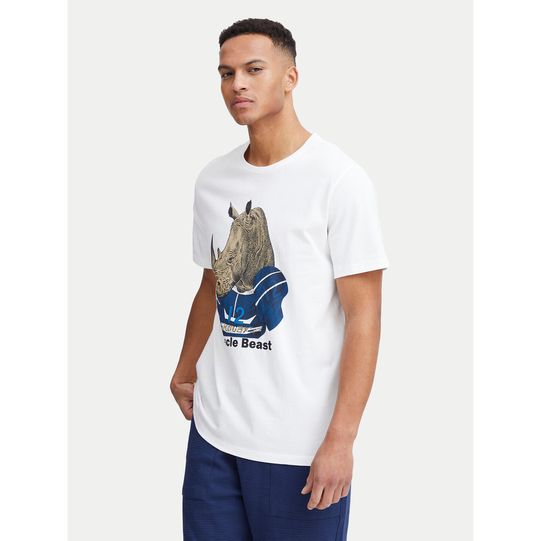 Blend T-shirt 20717297 Bianco Regular Fit