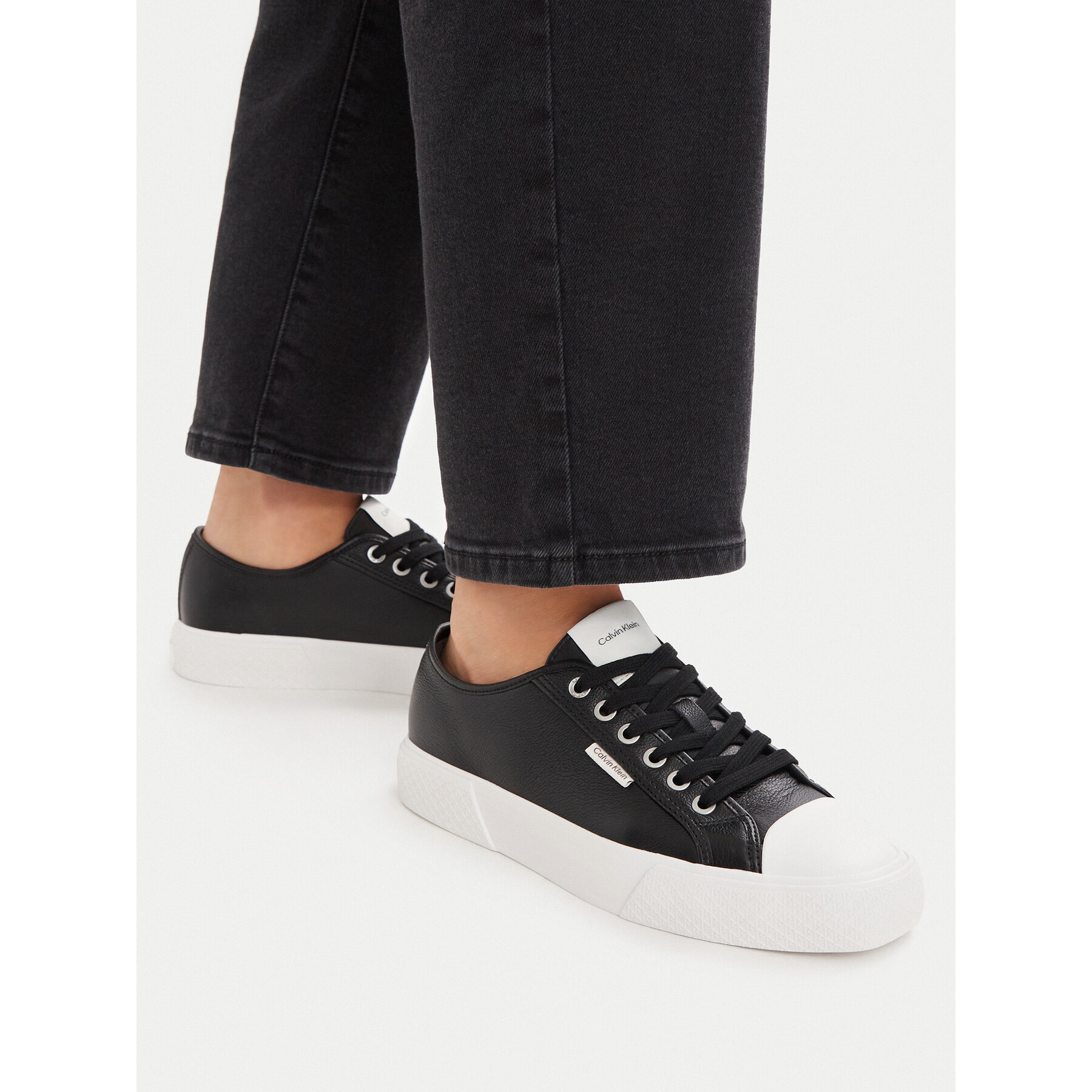 Teniși Calvin Klein Vulc Lace Up Low Lth HW0HW03077 Negru