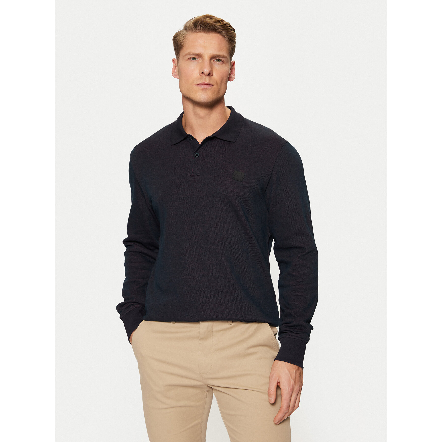 s.Oliver Polo 2153475 Blu scuro Regular Fit