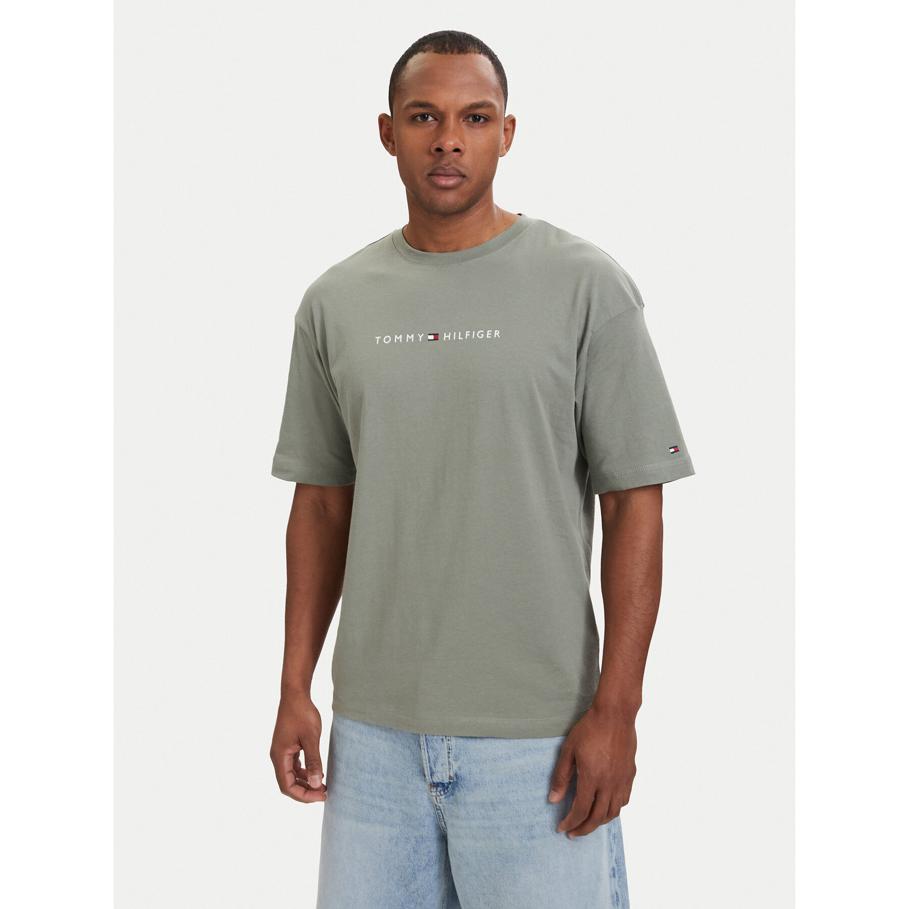 Tommy Hilfiger T-Shirt UM0UM03643 Hellgrün Regular Fit
