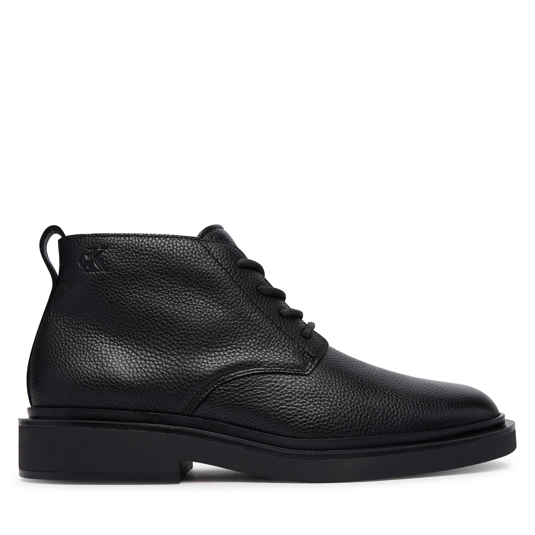 Зимни обувки Calvin Klein Sq Rubber Desert Boot Lth HM0HM02352 Черен