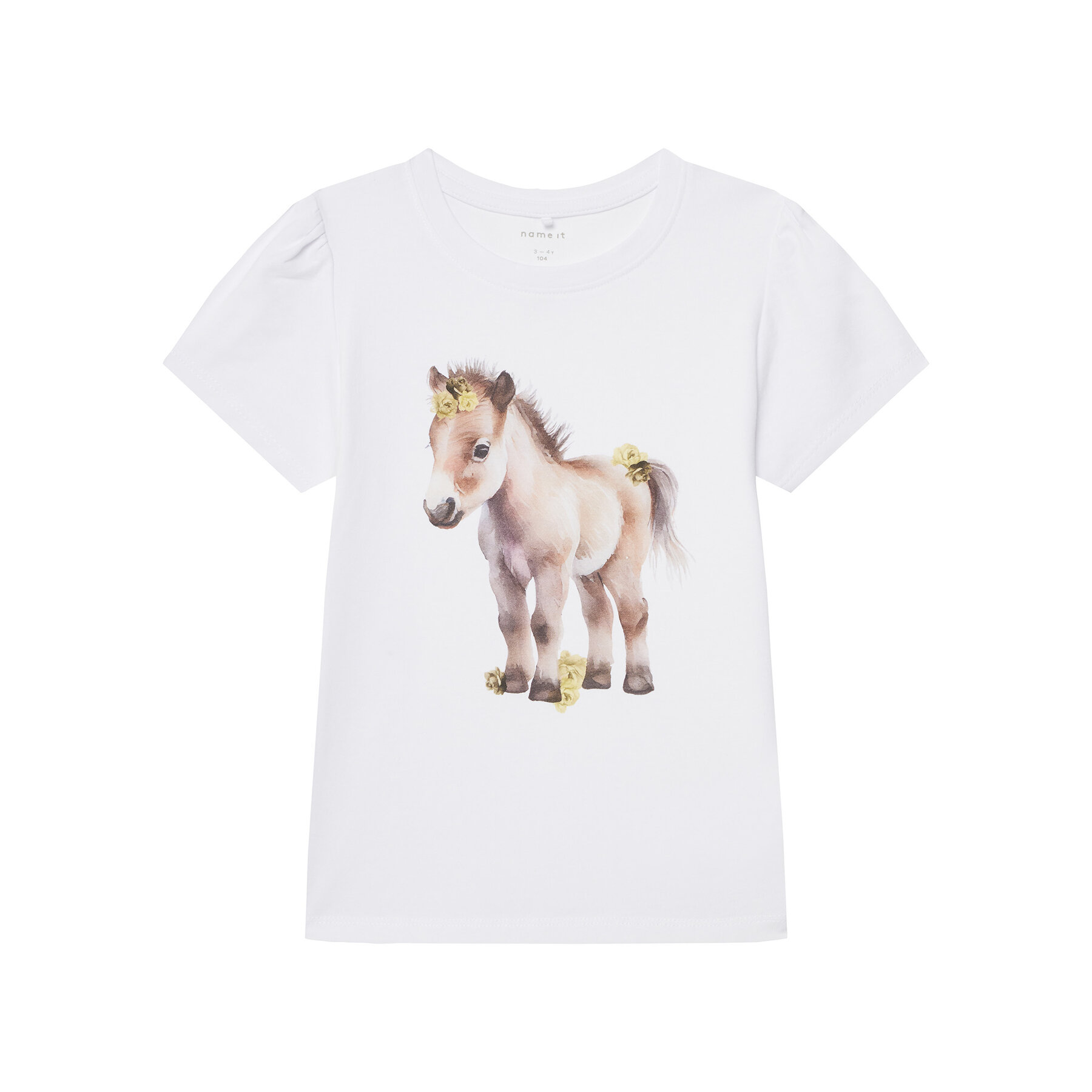 NAME IT NAME IT T-Shirt Hani 13243178 Λευκό Standard Fit