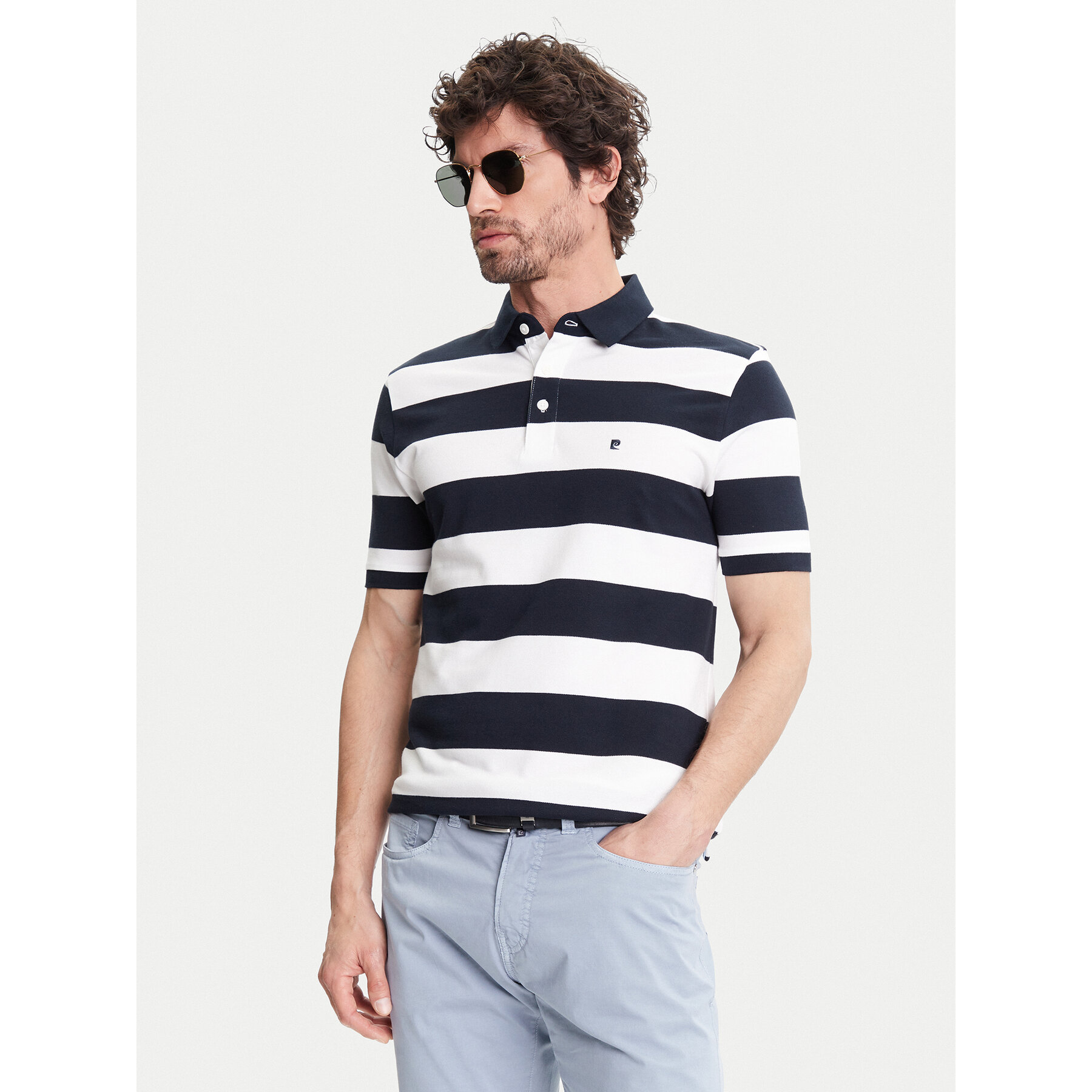 Pierre Cardin Pólóing C5 21394.2113 Fekete Regular Fit