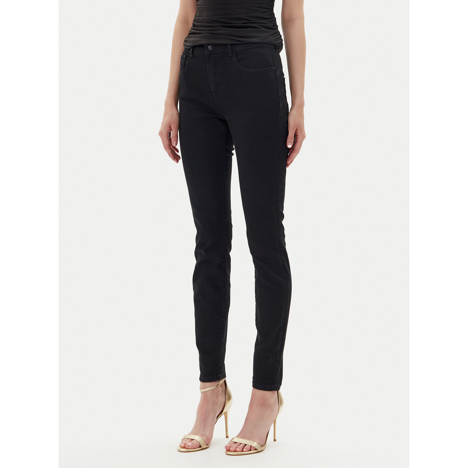 Guess Jeans W4BA34 D4PZ1 Schwarz Skinny Fit