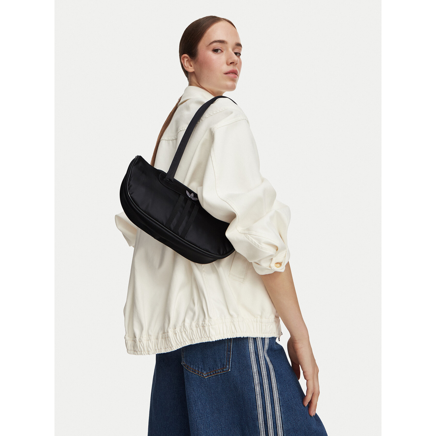 Ročna torba adidas Bowling Bag Satin KQ6807 Črna