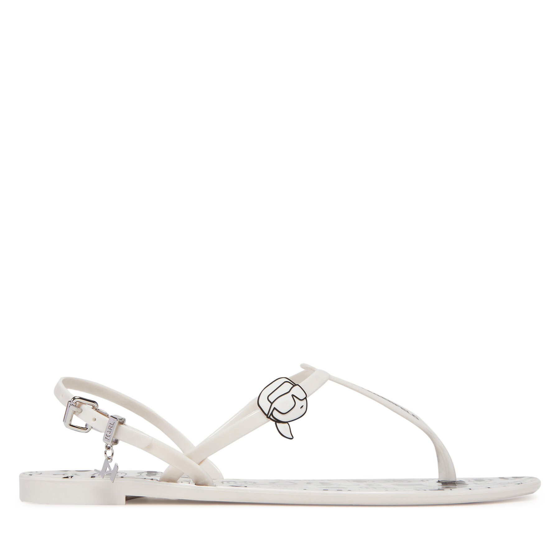 Сандали KARL LAGERFELD Jelly KL80002G Бял