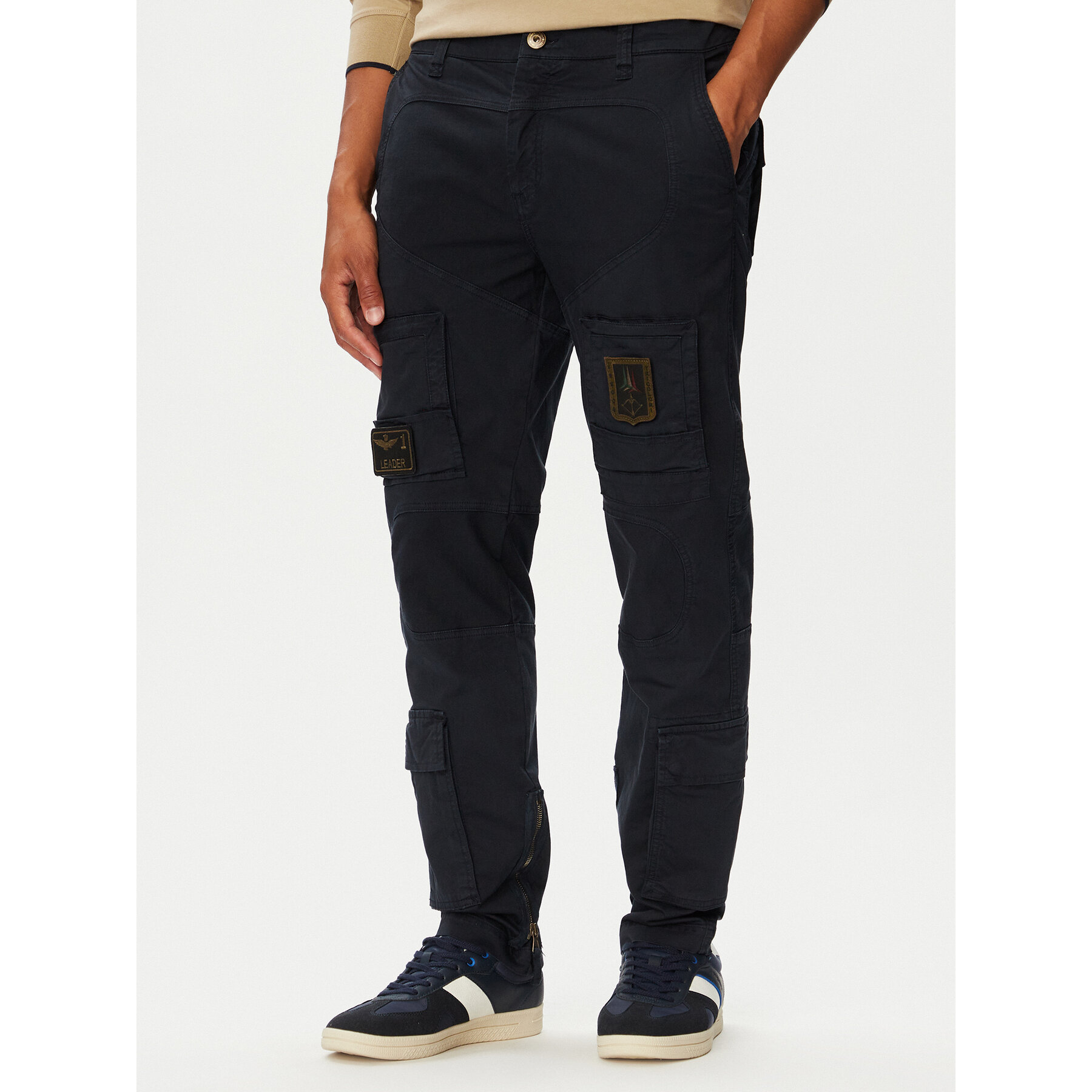 Aeronautica Militare Cargohose 262PA1387UCT01493 Dunkelblau Regular Fit