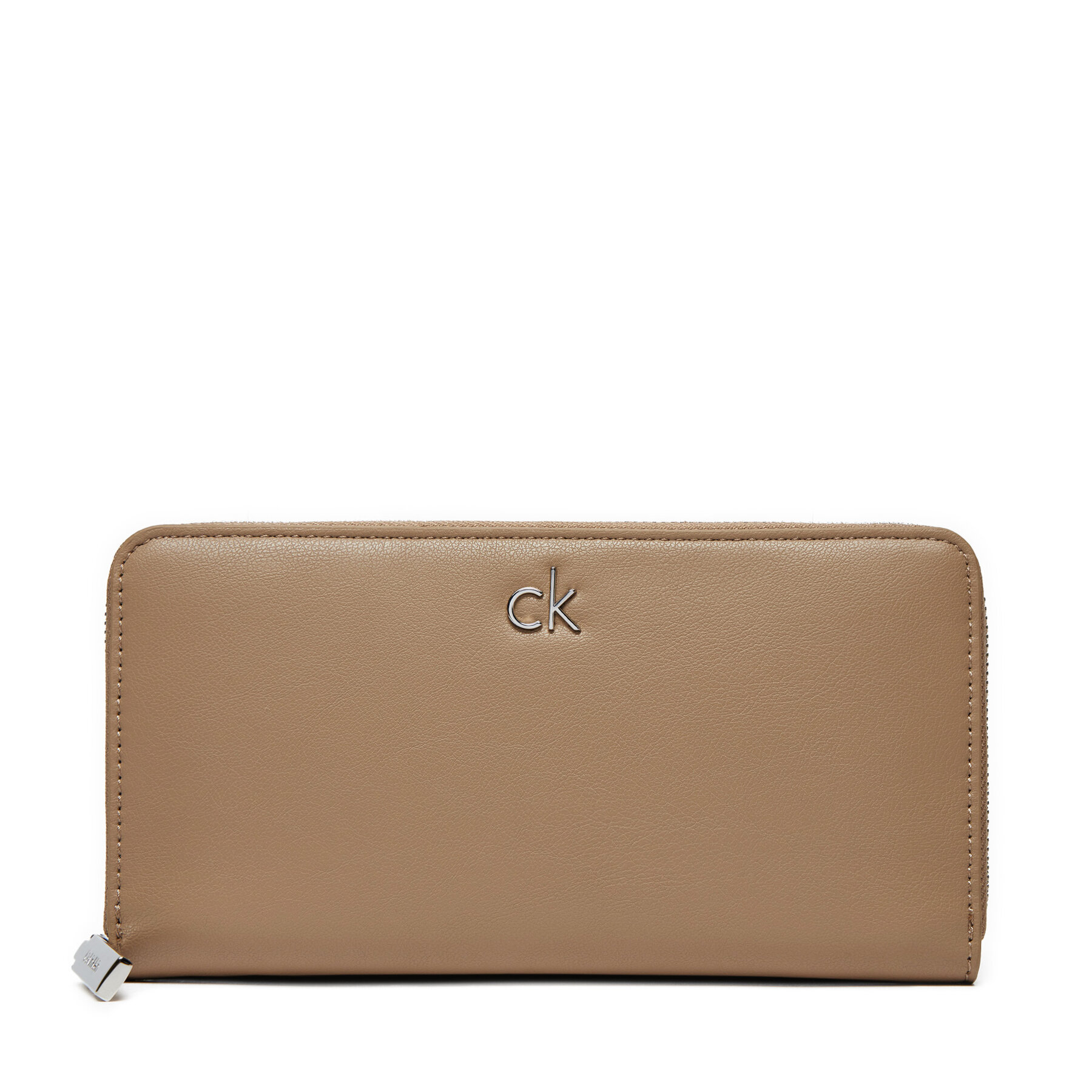 Veľká dámska peňaženka Calvin Klein Ck Daily Large Zip Around_Pbl K60K612850 Hnedá
