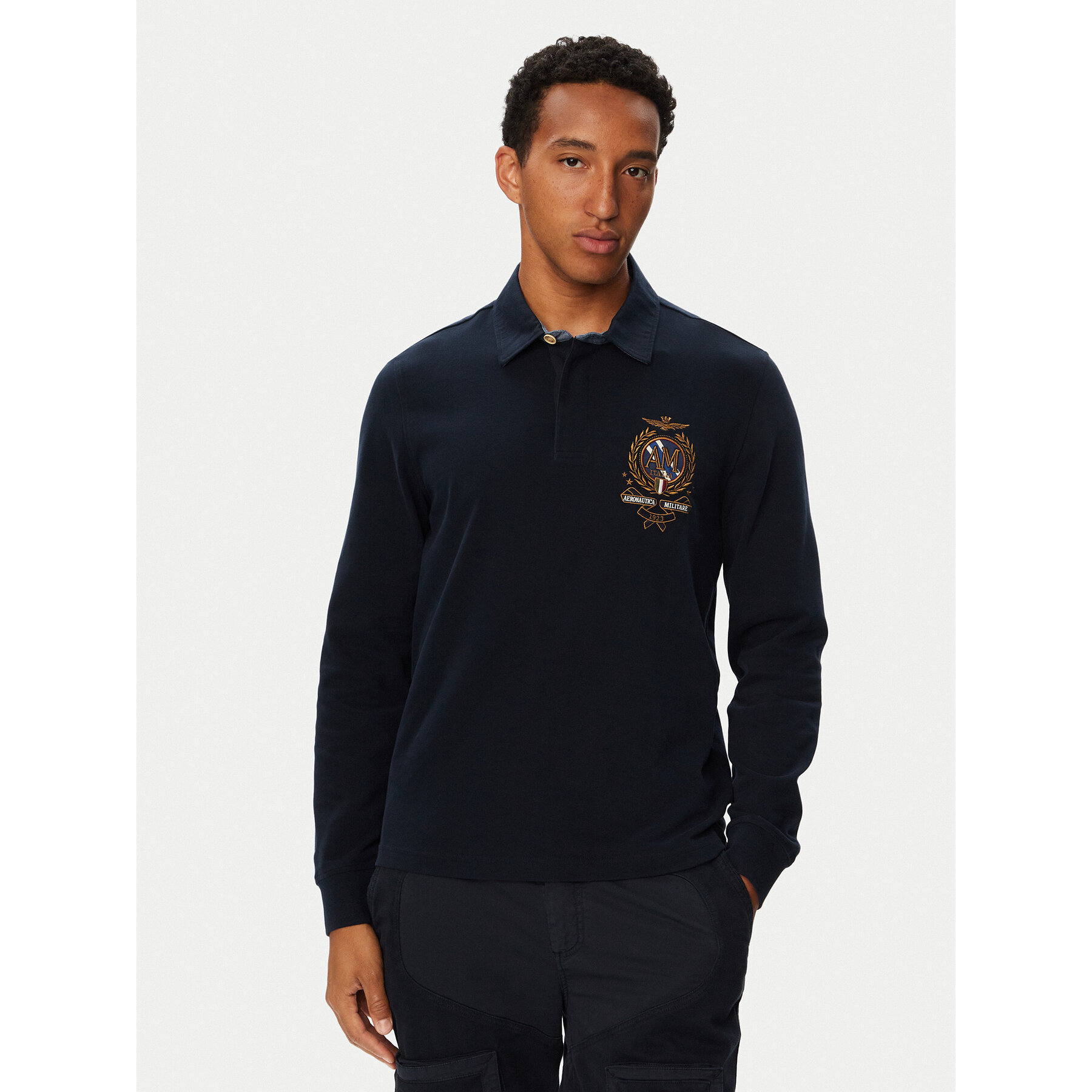 Aeronautica Militare Poloshirt 262PO1954UJ00752 Dunkelblau Regular Fit