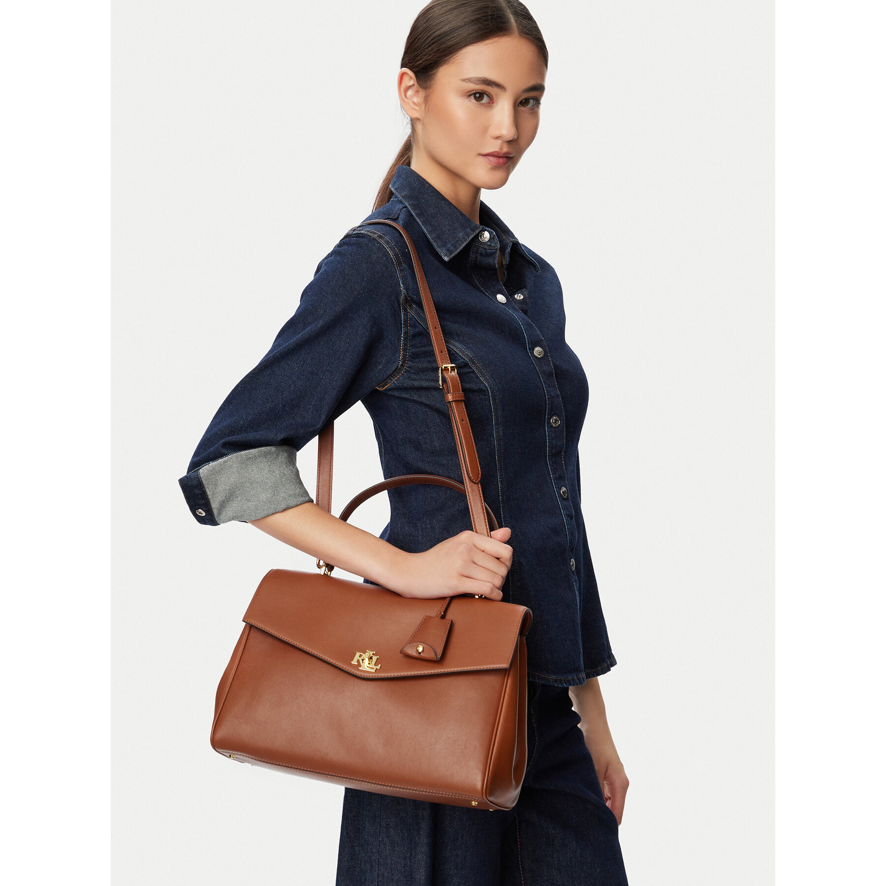 Geantă LAUREN RALPH LAUREN 431P11738001 Maro