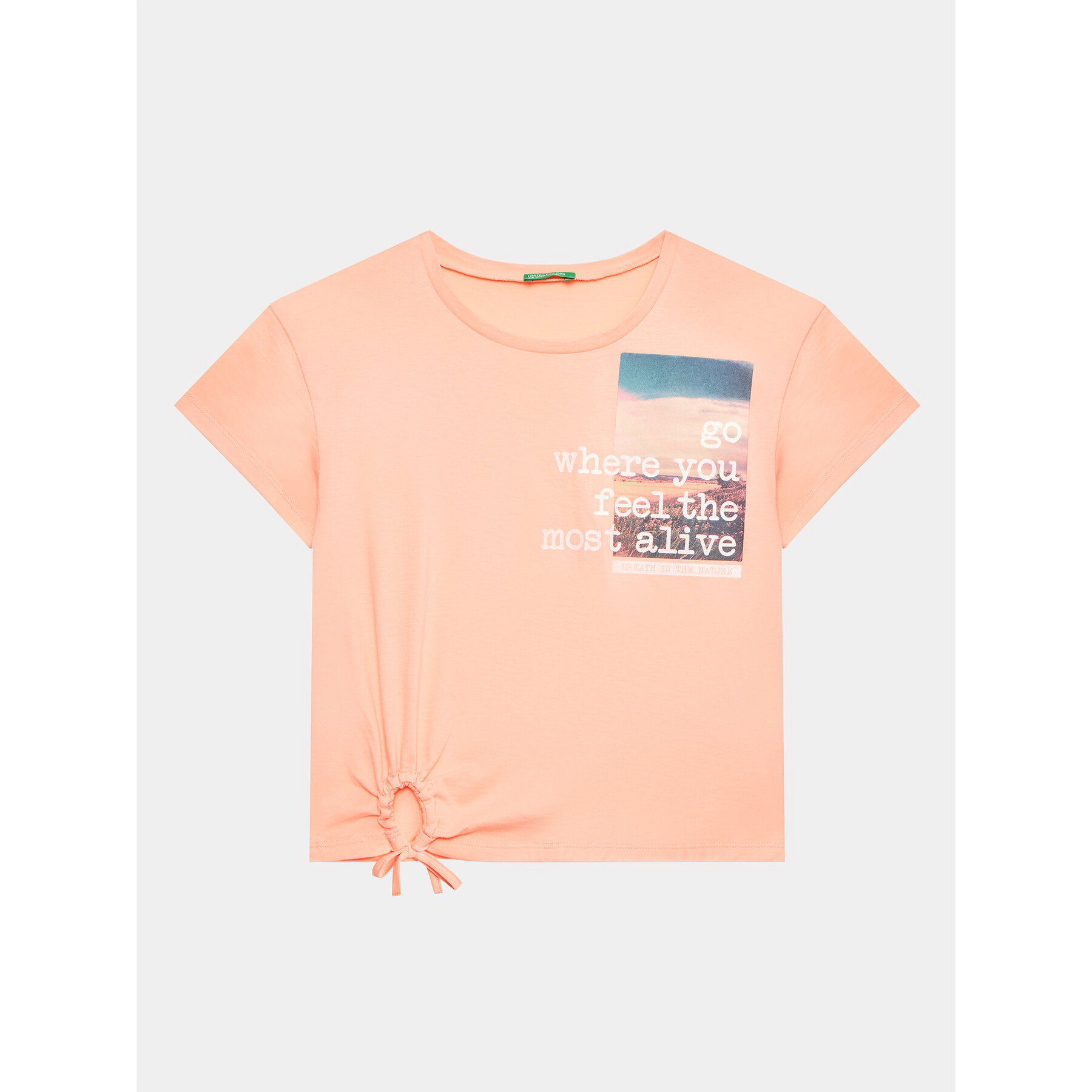 United Colors Of Benetton United Colors Of Benetton T-Shirt 3096C10B4 Ροζ Regular Fit