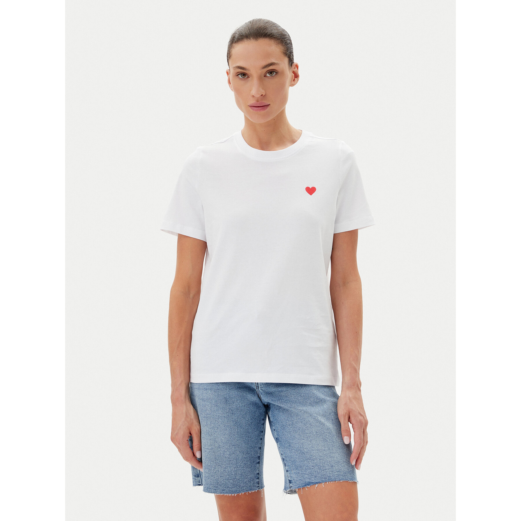 Vero Moda Póló Paulina 10316991 Fehér Regular Fit